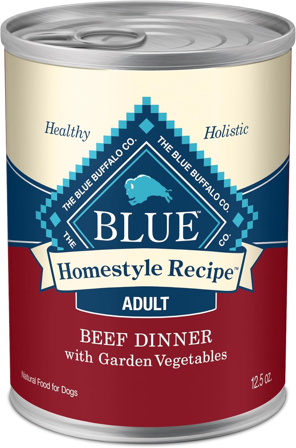 Blue Buffalo Homestyle Recipe Adult Wet Dog Food, Made with Natural Ingredients, Beef Dinner With Garden Vegetables, 12.5-oz Cans (12 Count) Blue Buffalo Homestyle Recipe Adult Wet Dog Food, Made with Natural Ingredients, Beef Dinner With Garden Vegetables, 12.5-oz Cans (12 Count)