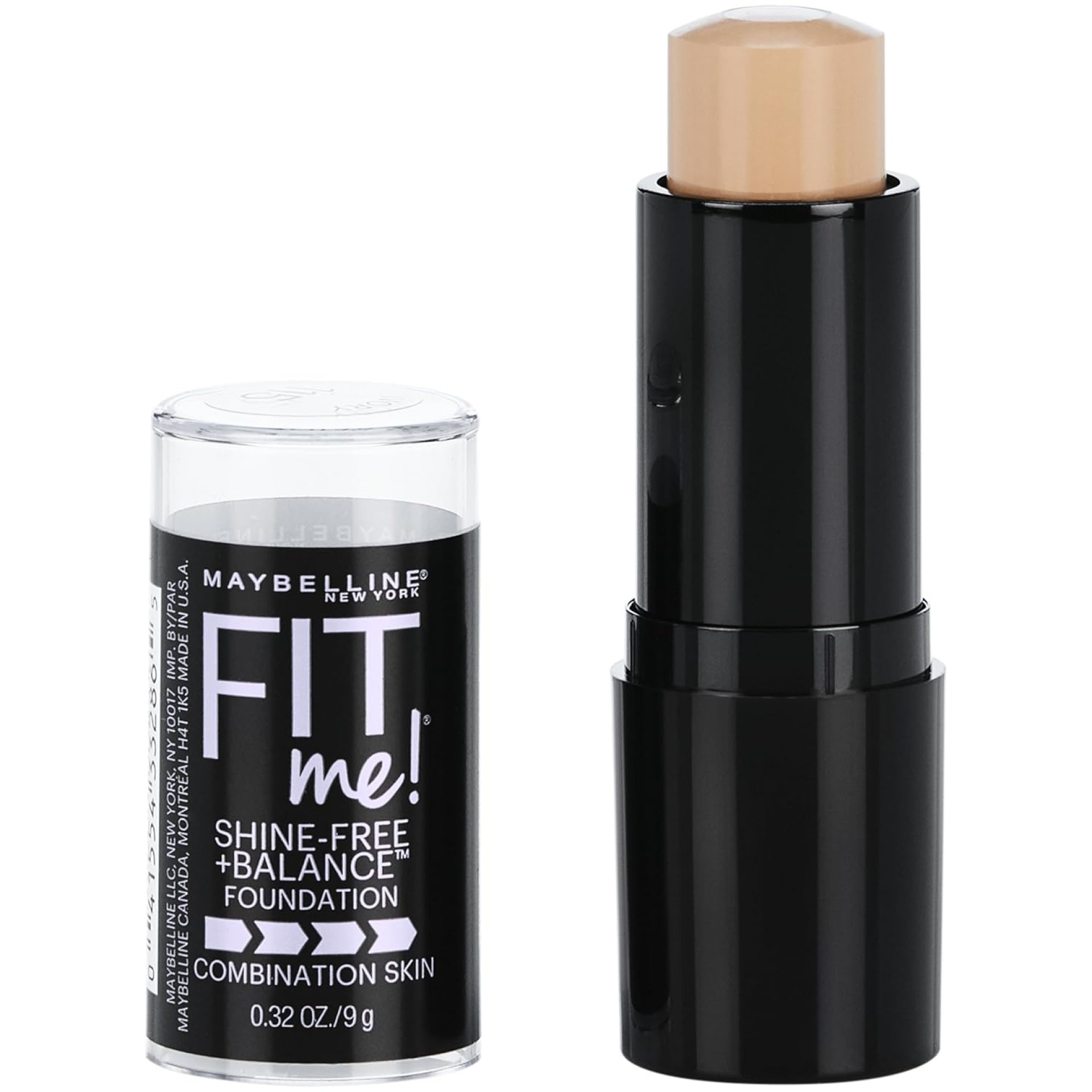 Maybelline Fit Me Shine-Free + Balance Foundation Stick, Multi-Use Face Makeup and Contour Stick For Natural, Matte Coverage, Ivory, 1 Count Maybelline Fit Me Shine-Free + Balance Foundation Stick, Multi-Use Face Makeup and Contour Stick For Natural, Matte Coverage, Ivory, 1 Count