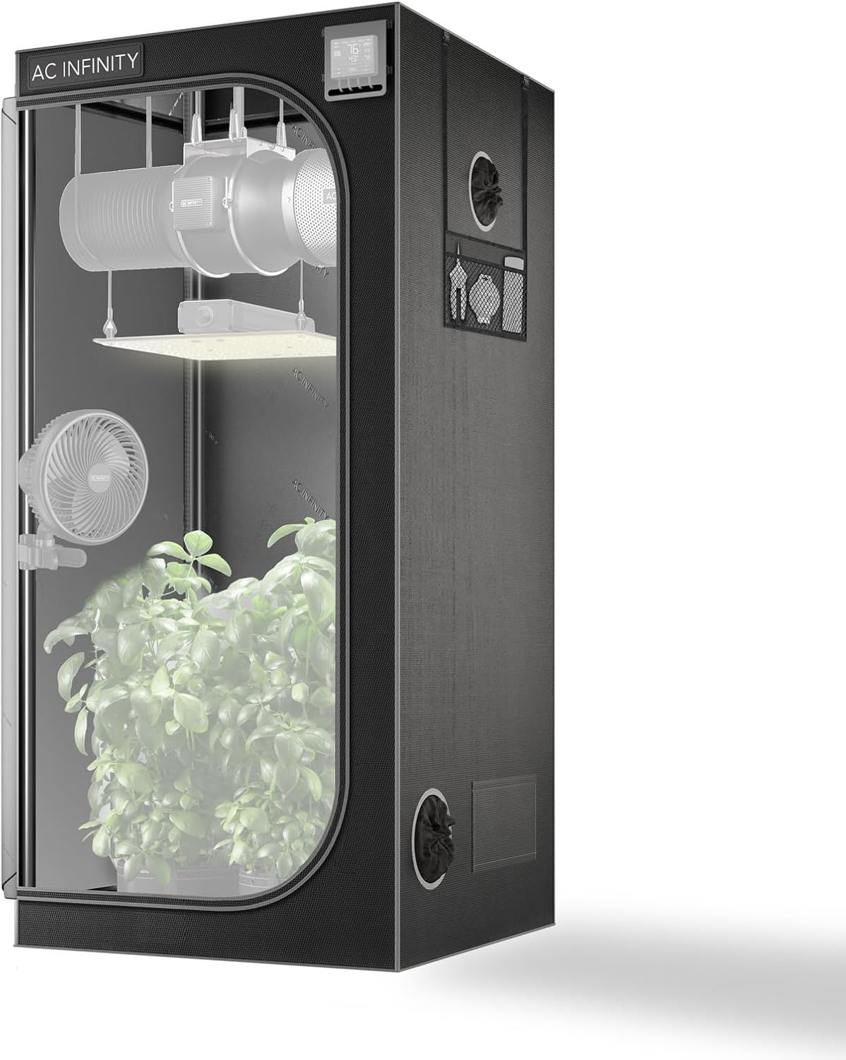 AC Infinity CLOUDLAB 722 Advance Grow Tent, 24”x24”x72” Thickest 1 in. Poles, Highest Density 2000D Diamond Mylar Canvas, 2×2 for Hydroponics Indoor Growing AC Infinity CLOUDLAB 722 Advance Grow Tent, 24”x24”x72” Thickest 1 in. Poles, Highest Density 2000D Diamond Mylar Canvas, 2×2 for Hydroponics Indoor Growing