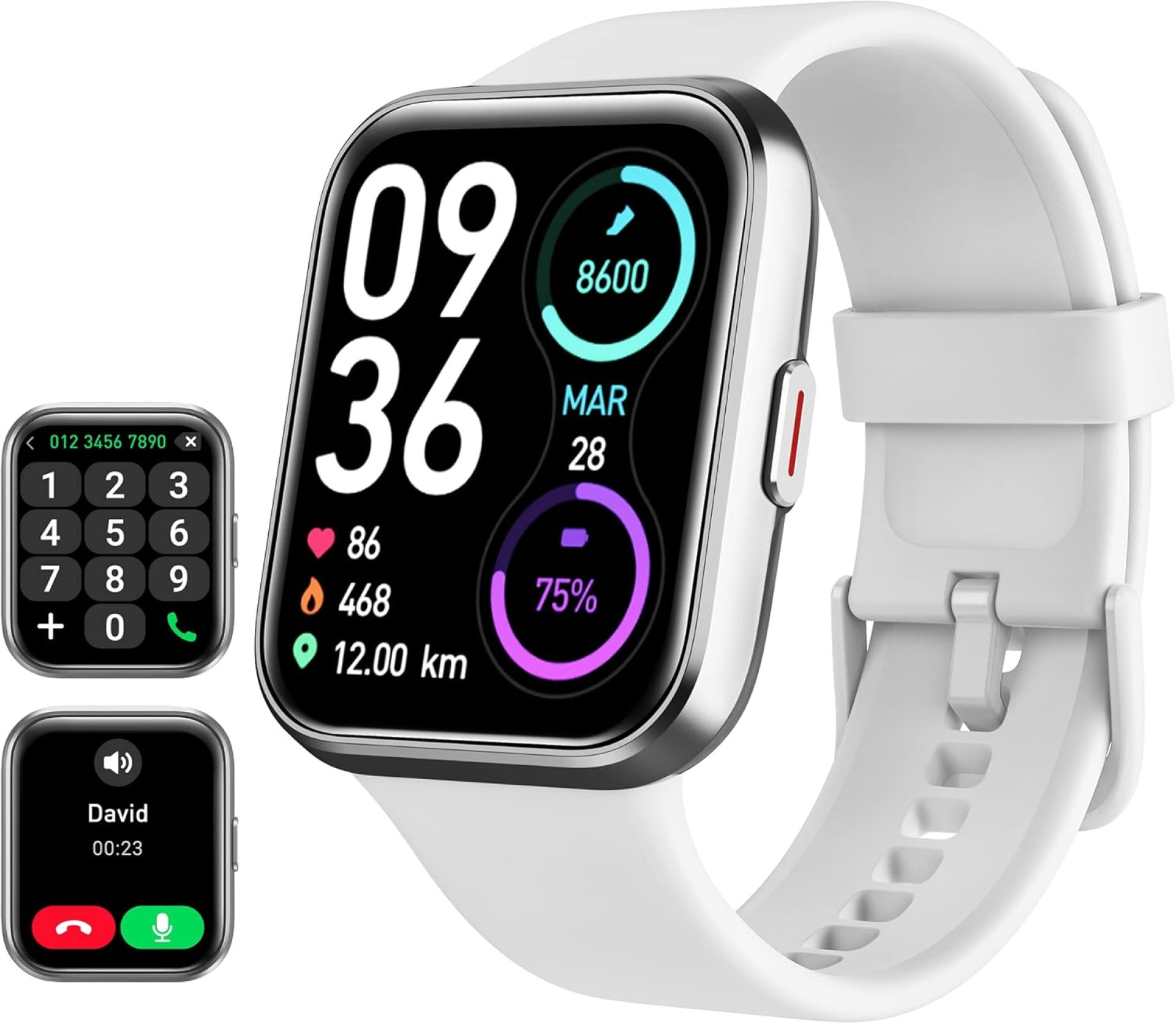 Bluetooth Smart Watch for Men Women(Call Receive/Dial), Alexa Built-in, 1.8″ Touch Screen Fitness Tracker with Heart Rate Sleep Tracking, 100 Sports Modes, 5ATM Waterproof Smartwatch Bluetooth Smart Watch for Men Women(Call Receive/Dial), Alexa Built-in, 1.8″ Touch Screen Fitness Tracker with Heart Rate Sleep Tracking, 100 Sports Modes, 5ATM Waterproof Smartwatch