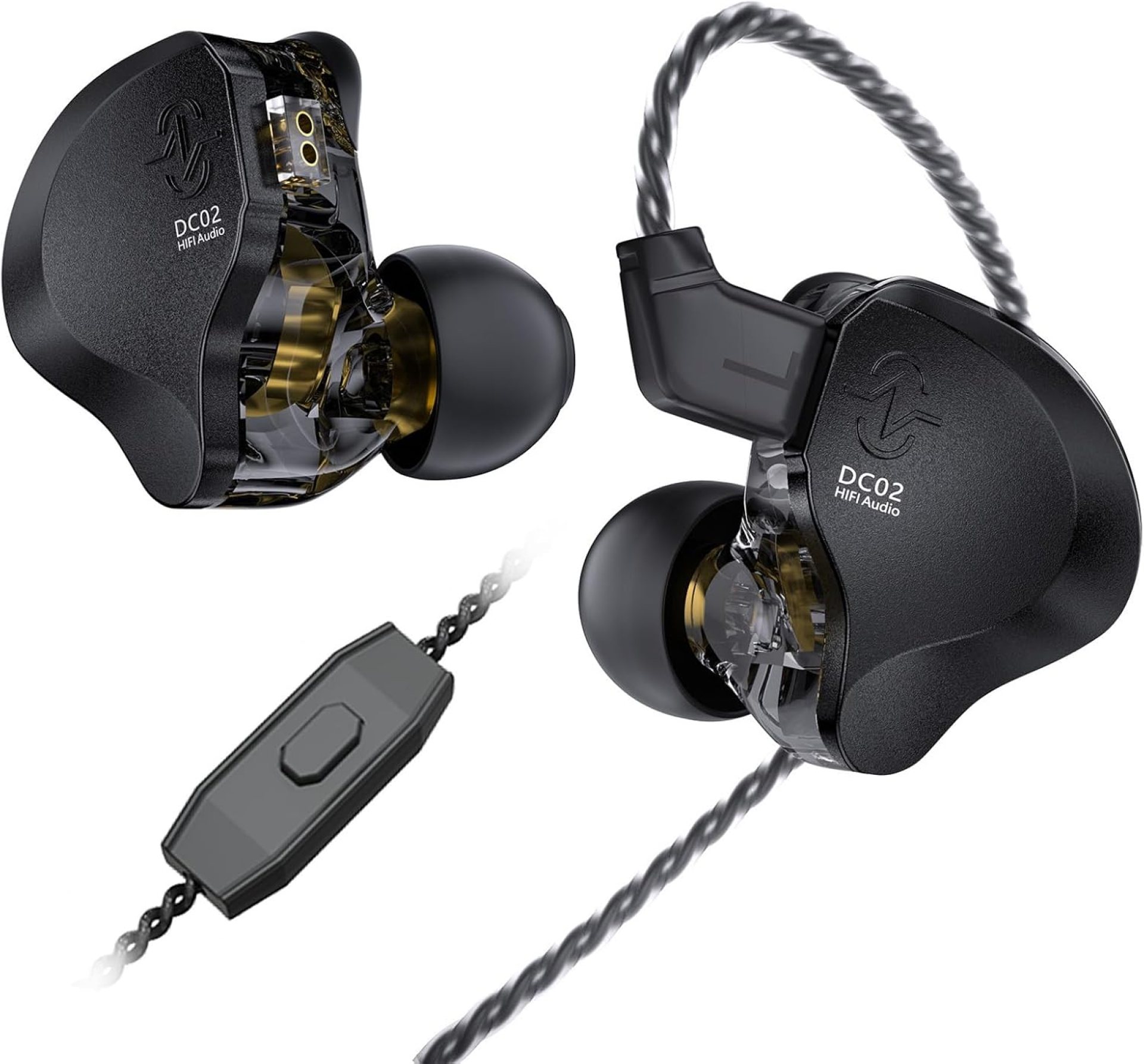 IN Ear Monitor Gaming Earbuds with MIC,CCZ DC02 IEM for Gaming Headphones,Dual Magnetic Circuit DD HIFI Earphones,Professional Earphone,Stereo Sound Earbuds,CCZ IEM Earphones with MIC(Black,With MIC) IN Ear Monitor Gaming Earbuds with MIC,CCZ DC02 IEM for Gaming Headphones,Dual Magnetic Circuit DD HIFI Earphones,Professional Earphone,Stereo Sound Earbuds,CCZ IEM Earphones with MIC(Black,With MIC)