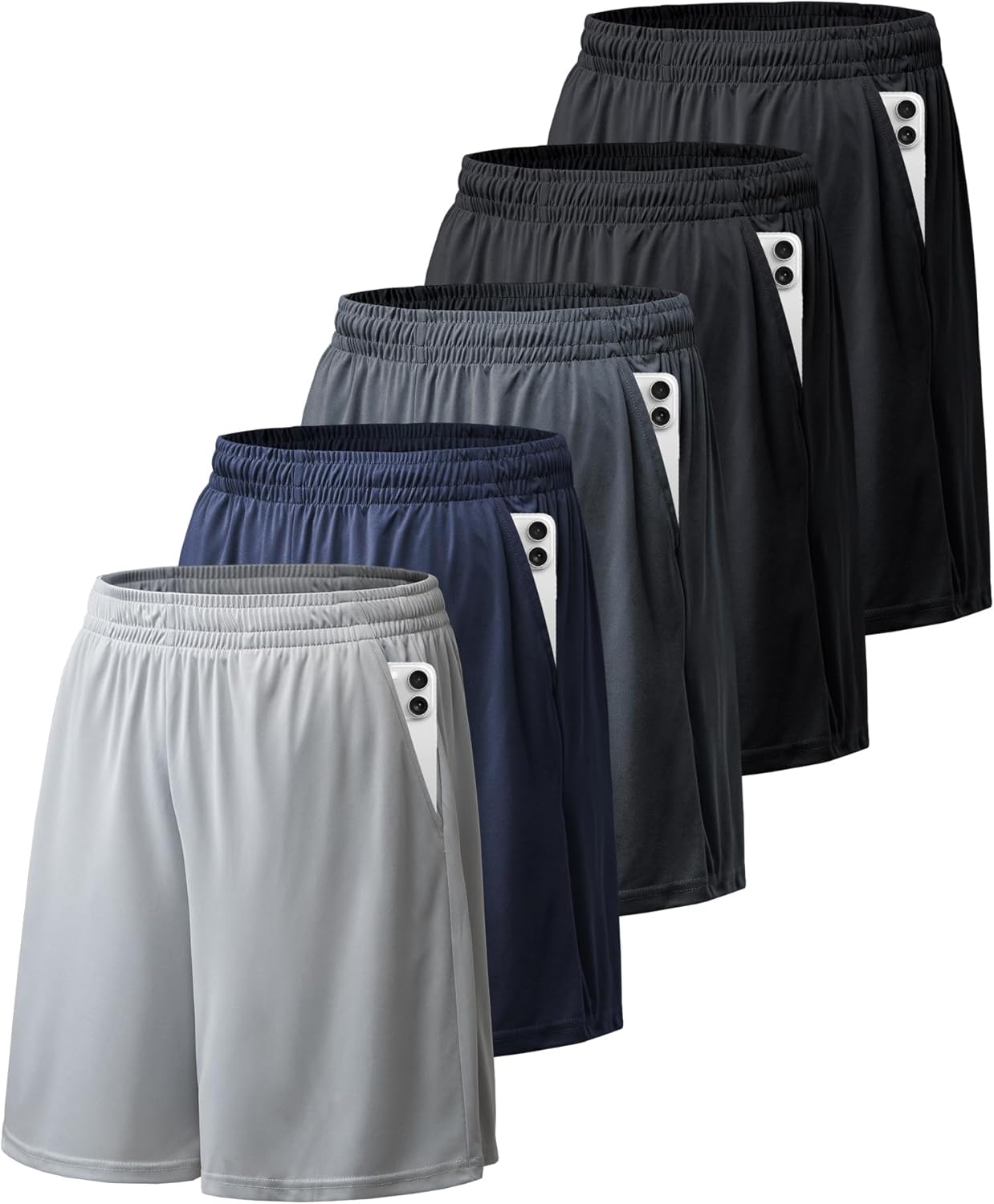 BALENNZ Athletic Shorts for Men with Pockets and Elastic Waistband Quick Dry Activewear BALENNZ Athletic Shorts for Men with Pockets and Elastic Waistband Quick Dry Activewear