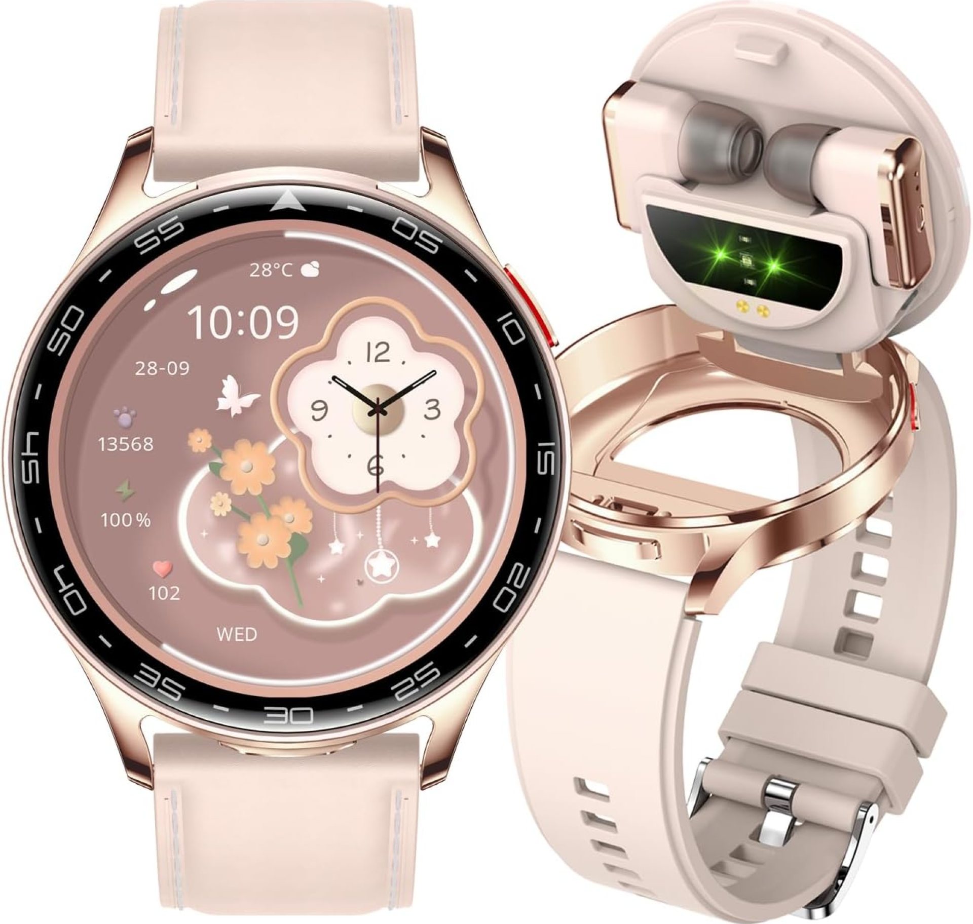 Smart Watch with Earbuds, 2 in 1 Bluetooth Smartwatch, 1.39″ HD IPS Screen Smartwatch for Men Women, Fitness Tracker Long Time Standby Men Women Sports Smart Watch (Pink) Smart Watch with Earbuds, 2 in 1 Bluetooth Smartwatch, 1.39″ HD IPS Screen Smartwatch for Men Women, Fitness Tracker Long Time Standby Men Women Sports Smart Watch (Pink)