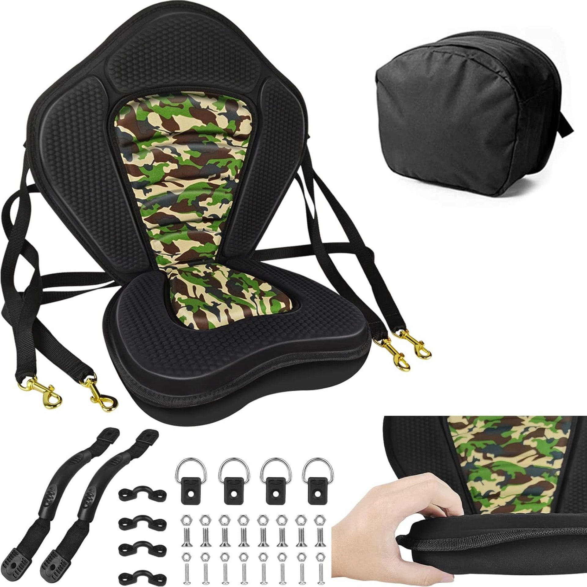 Vashly Kayak Seat, Thicken Seat Cushions for Kayak, Padded Kayak Seats, Canoe Seats with Detachable Storage Bag, Kayak Seat Cushion, for Kayaking Canoeing Rafting Fishing Vashly Kayak Seat, Thicken Seat Cushions for Kayak, Padded Kayak Seats, Canoe Seats with Detachable Storage Bag, Kayak Seat Cushion, for Kayaking Canoeing Rafting Fishing