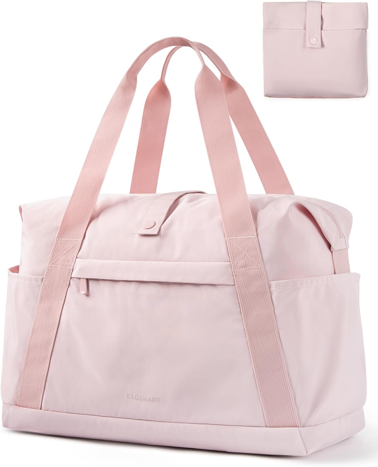 BAGSMART For Spirit Airlines Personal Item Bag, 23L Foldable Weekender Bags for Women Gym Tote Overnight Bag for Travel BAGSMART For Spirit Airlines Personal Item Bag, 23L Foldable Weekender Bags for Women Gym Tote Overnight Bag for Travel