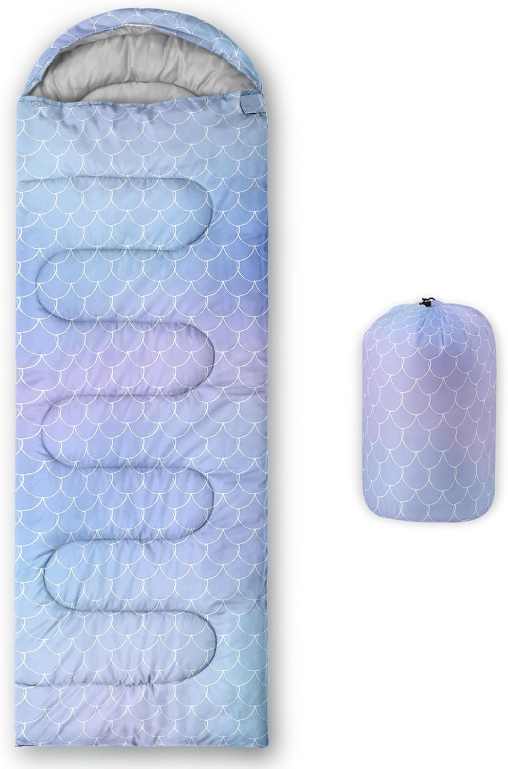 Axolotl Mermaid Scales Kids Sleeping Bag,3 Season Warm Cool Weather–Spring Summer Fall Lightweight Waterproof for Kids Girls,Camping Gear Equipment,Traveling Outdoors,Backpacking Camping Sleeping Bag Axolotl Mermaid Scales Kids Sleeping Bag,3 Season Warm Cool Weather–Spring Summer Fall Lightweight Waterproof for Kids Girls,Camping Gear Equipment,Traveling Outdoors,Backpacking Camping Sleeping Bag