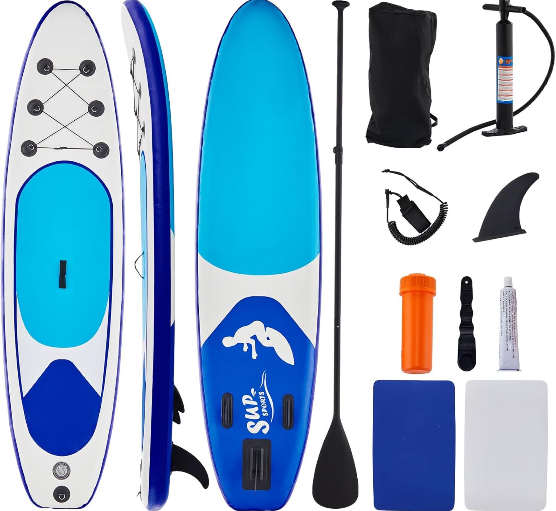Stand Up Paddle Board 10’×29.9” Inflatable Paddle Board with Anti-Slip EVA Deck Pad, Paddle and Pump, Surf Board for Youth & Adult Stand Up Paddle Board 10’×29.9” Inflatable Paddle Board with Anti-Slip EVA Deck Pad, Paddle and Pump, Surf Board for Youth & Adult