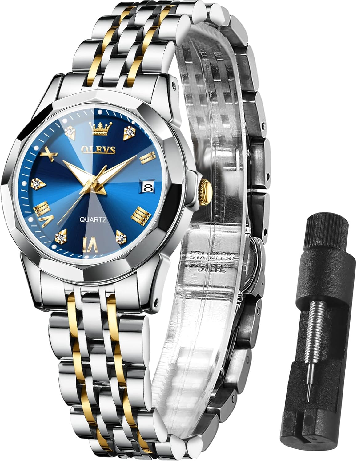 OLEVS Watch Women,Watches for Women,Ladies Watches,Lady Watch,Waterproof Fashion Dress Diamond Stainless Steel Bracelet Analog Watches for Women Small Wrist Day and Date Water Resistant Watches OLEVS Watch Women,Watches for Women,Ladies Watches,Lady Watch,Waterproof Fashion Dress Diamond Stainless Steel Bracelet Analog Watches for Women Small Wrist Day and Date Water Resistant Watches