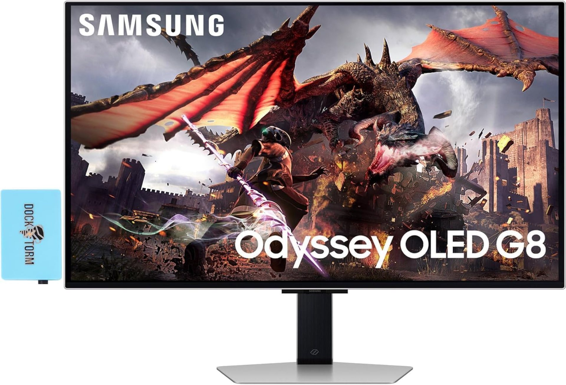 SAMSUNG Odyssey OLED G8 (G80SD) 32″ Gaming Monitor, 240 Hz 4K UHD Display, VESA Mount (100x100mm), Sleek Metal Design (2025 Latest Model) W/DKZ hub SAMSUNG Odyssey OLED G8 (G80SD) 32″ Gaming Monitor, 240 Hz 4K UHD Display, VESA Mount (100x100mm), Sleek Metal Design (2025 Latest Model) W/DKZ hub