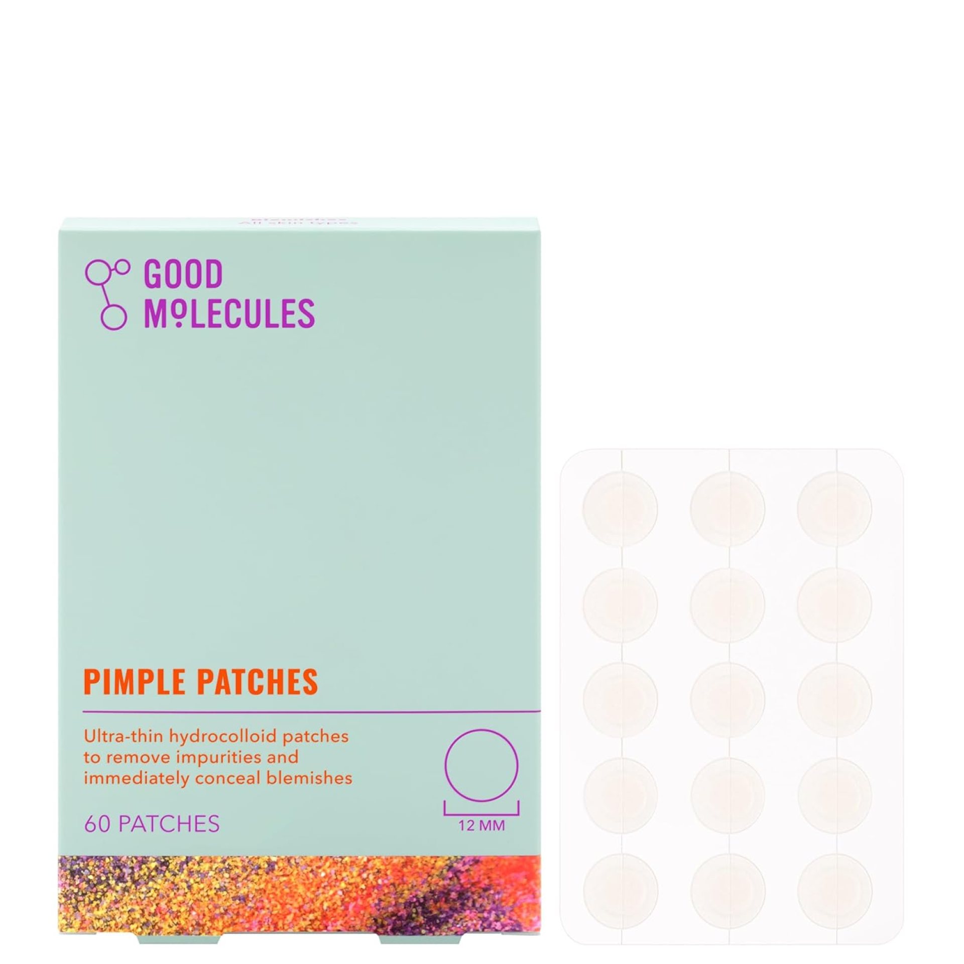 Good Molecules Pimple Patches (60 Patches) – Ultra-Thin Hydrocolloid Patches To Conceal Whiteheads, Blackheads And Blemishes, Target Ance and Impurities – Skin Care For Face With Cellulose And Pectin Good Molecules Pimple Patches (60 Patches) – Ultra-Thin Hydrocolloid Patches To Conceal Whiteheads, Blackheads And Blemishes, Target Ance and Impurities – Skin Care For Face With Cellulose And Pectin