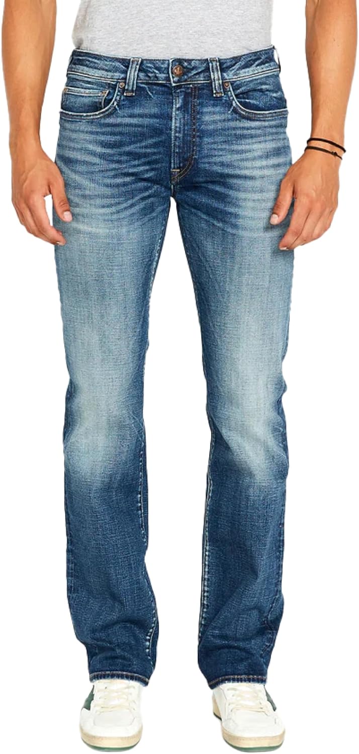 Buffalo David Bitton Men’s Relaxed Straight Leg Driven Jean with Stretch Fabric Buffalo David Bitton Men’s Relaxed Straight Leg Driven Jean with Stretch Fabric
