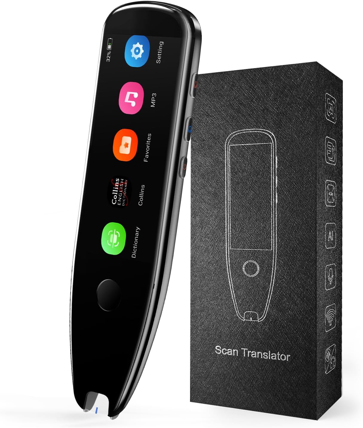 Translator Pen, Scan Reader Pen for Dyslexia, OCR Digital Pen Scanner Text to Speech Device,Translator Device Pen Support Blutooth, Text Extract, Intelligent Translation Pen for Students Adults Translator Pen, Scan Reader Pen for Dyslexia, OCR Digital Pen Scanner Text to Speech Device,Translator Device Pen Support Blutooth, Text Extract, Intelligent Translation Pen for Students Adults