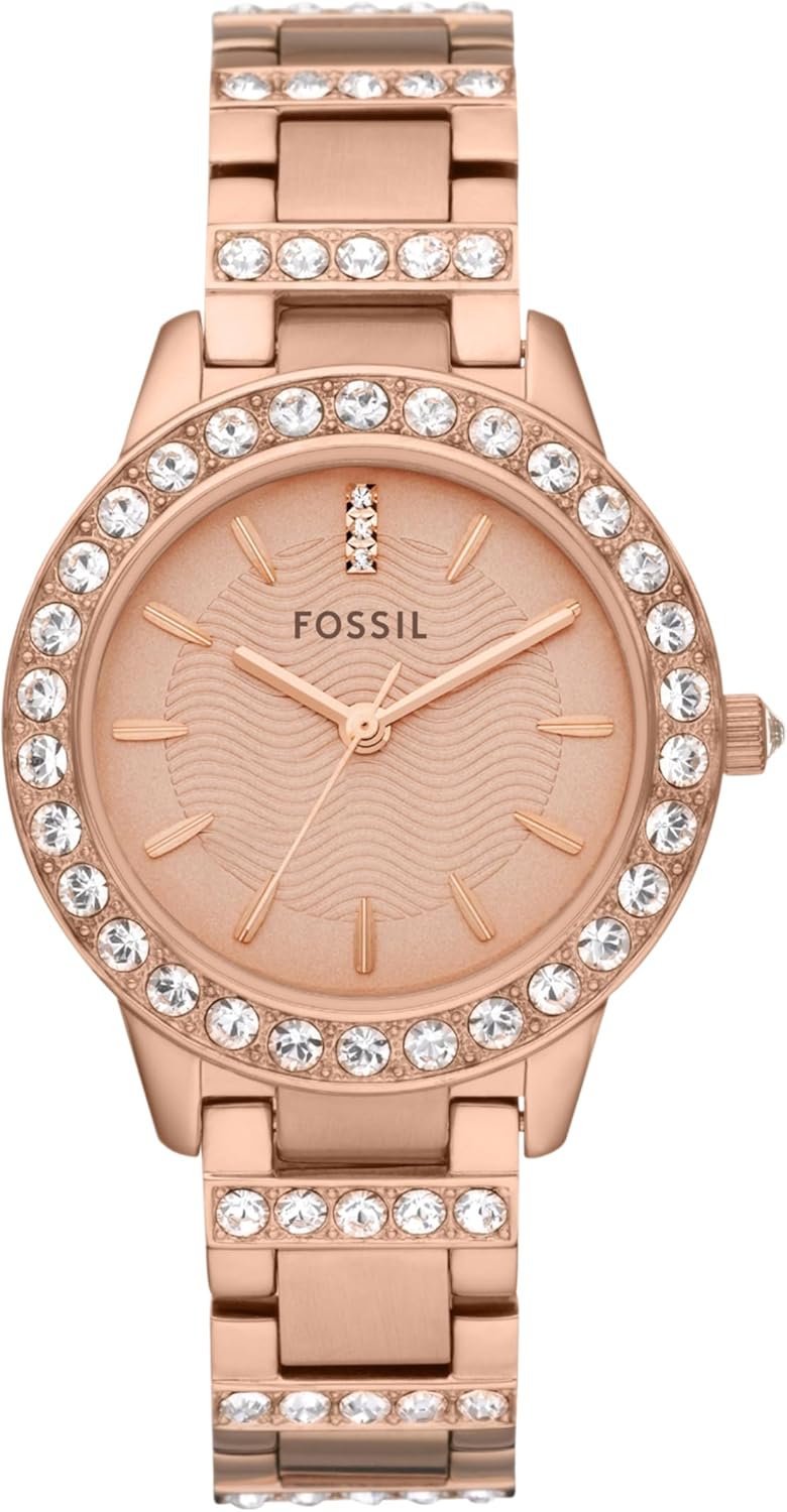 Fossil Women’s Jesse Quartz Stainless Steel Three-Hand Watch Fossil Women’s Jesse Quartz Stainless Steel Three-Hand Watch