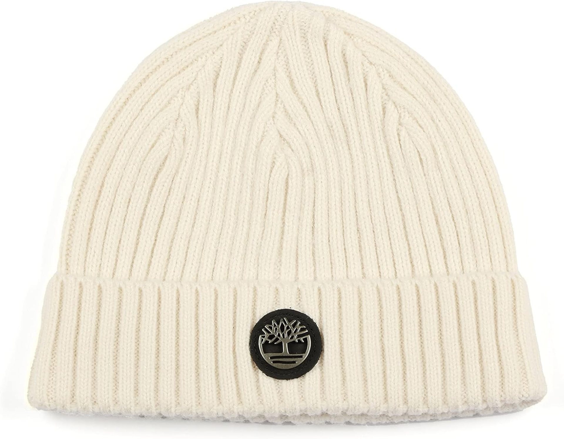 Timberland Men’s Ribbed Watch Cap with Logo Plate Timberland Men’s Ribbed Watch Cap with Logo Plate
