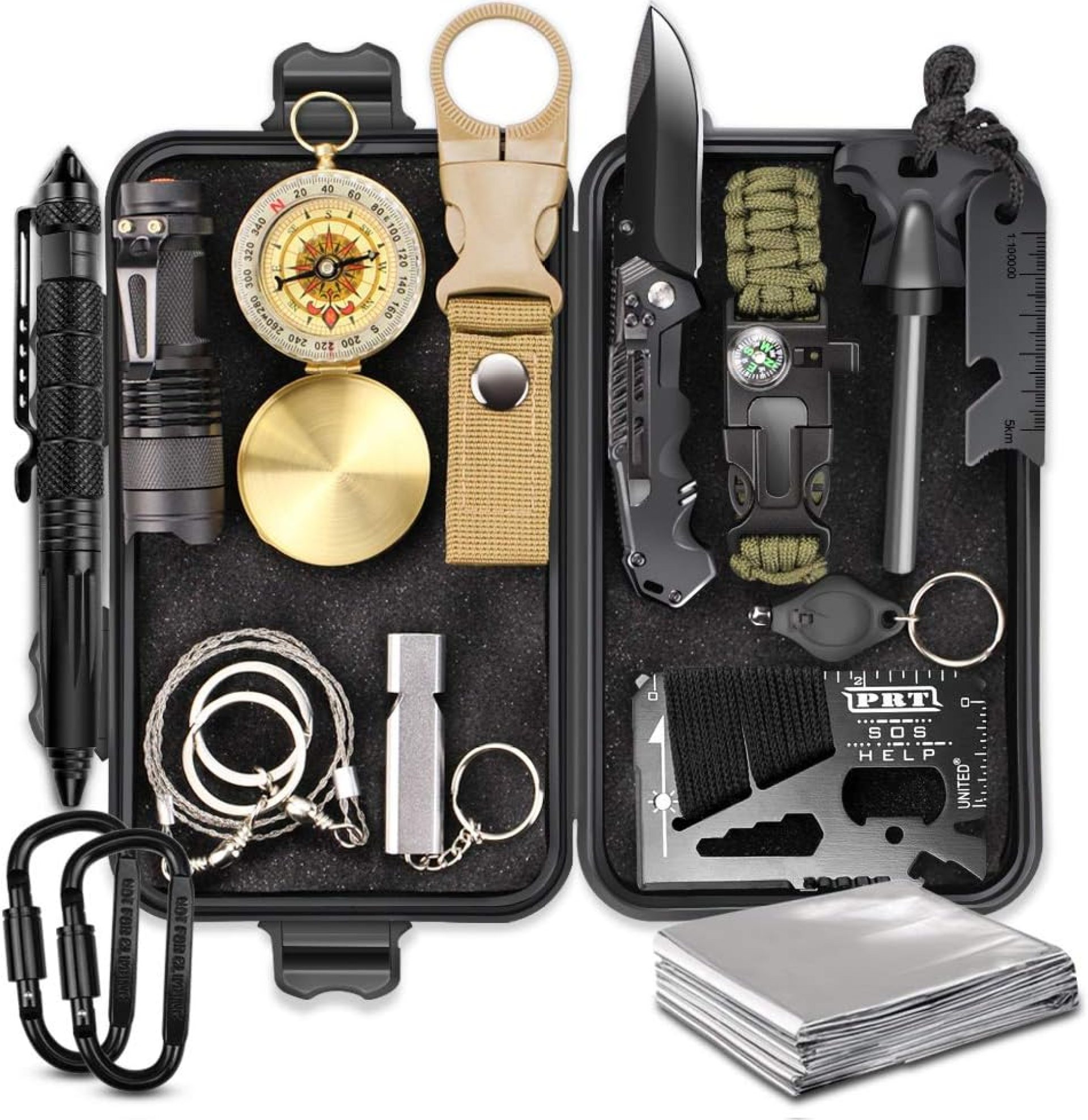EMDMAK Gifts for Men Dad Husband Boyfriend, Survival Gear and Equipment 15 in 1, Outdoor Emergency Survival Kit, Camping Hunting Fishing Christmas Birthday Gifts Ideas for Him Teen Boy Cool Gadget EMDMAK Gifts for Men Dad Husband Boyfriend, Survival Gear and Equipment 15 in 1, Outdoor Emergency Survival Kit, Camping Hunting Fishing Christmas Birthday Gifts Ideas for Him Teen Boy Cool Gadget