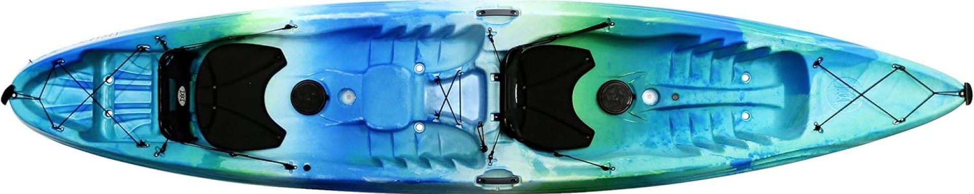 Perception Tribe 13.5 Sit on Top Tandem Kayak for All-Around Fun Large Rear Storage with Tie Downs Perception Tribe 13.5 Sit on Top Tandem Kayak for All-Around Fun Large Rear Storage with Tie Downs