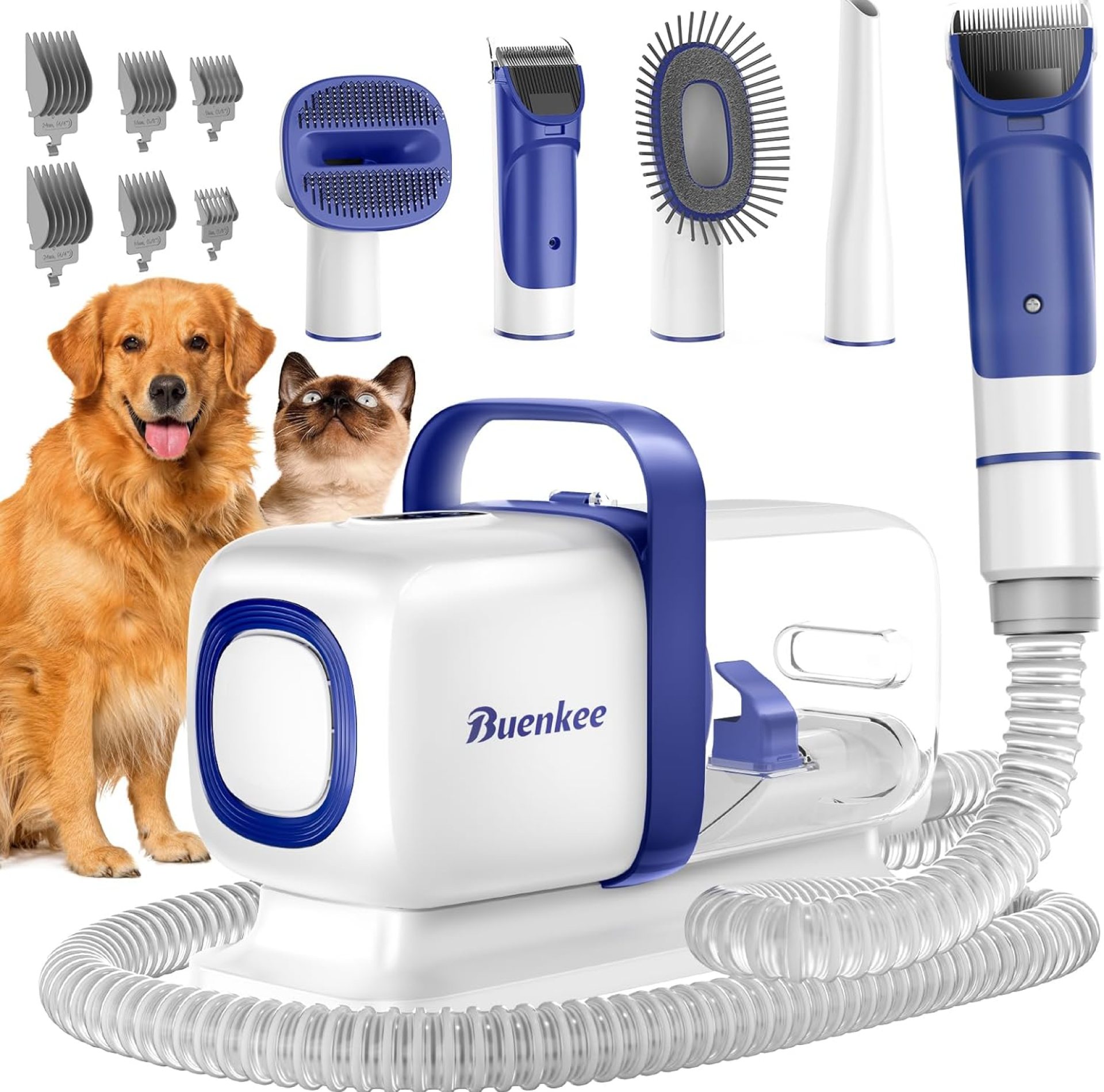 Dog Grooming Kit with Pet Grooming Vacuum, Dog Clipper, Pet Grooming Shedding Brush, Cleaning Tool in 1, Low Noise Dog Vacuum for Dogs Cats Dog Grooming Kit with Pet Grooming Vacuum, Dog Clipper, Pet Grooming Shedding Brush, Cleaning Tool in 1, Low Noise Dog Vacuum for Dogs Cats