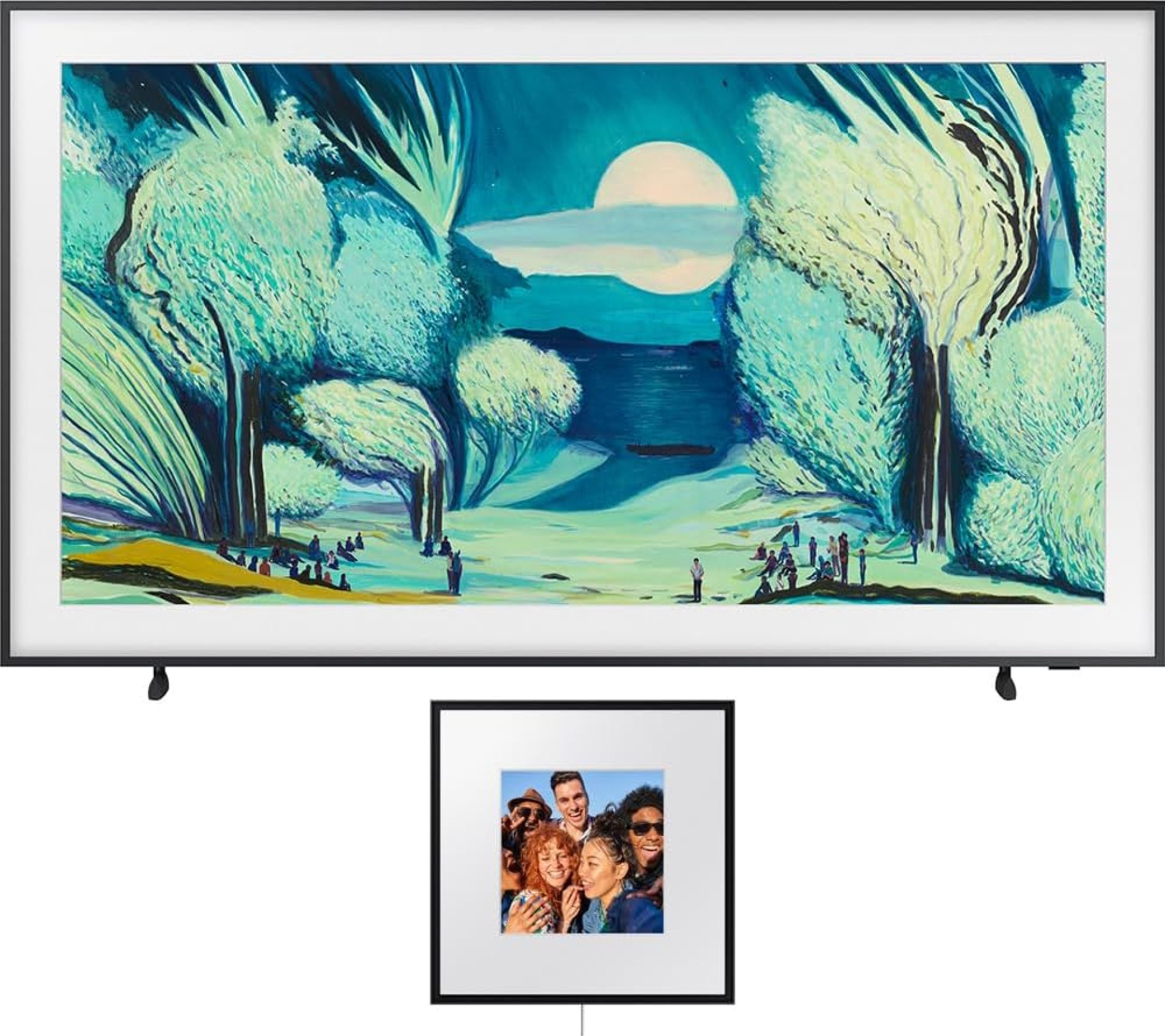 SAMSUNG 55 inch The Frame LS03FA QLED 4K Art Mode Vision AI Smart TV (2025) Bundle Photo Music Frame Smart Speaker Dolby Atmos HW-LS60D (2024) SAMSUNG 55 inch The Frame LS03FA QLED 4K Art Mode Vision AI Smart TV (2025) Bundle Photo Music Frame Smart Speaker Dolby Atmos HW-LS60D (2024)