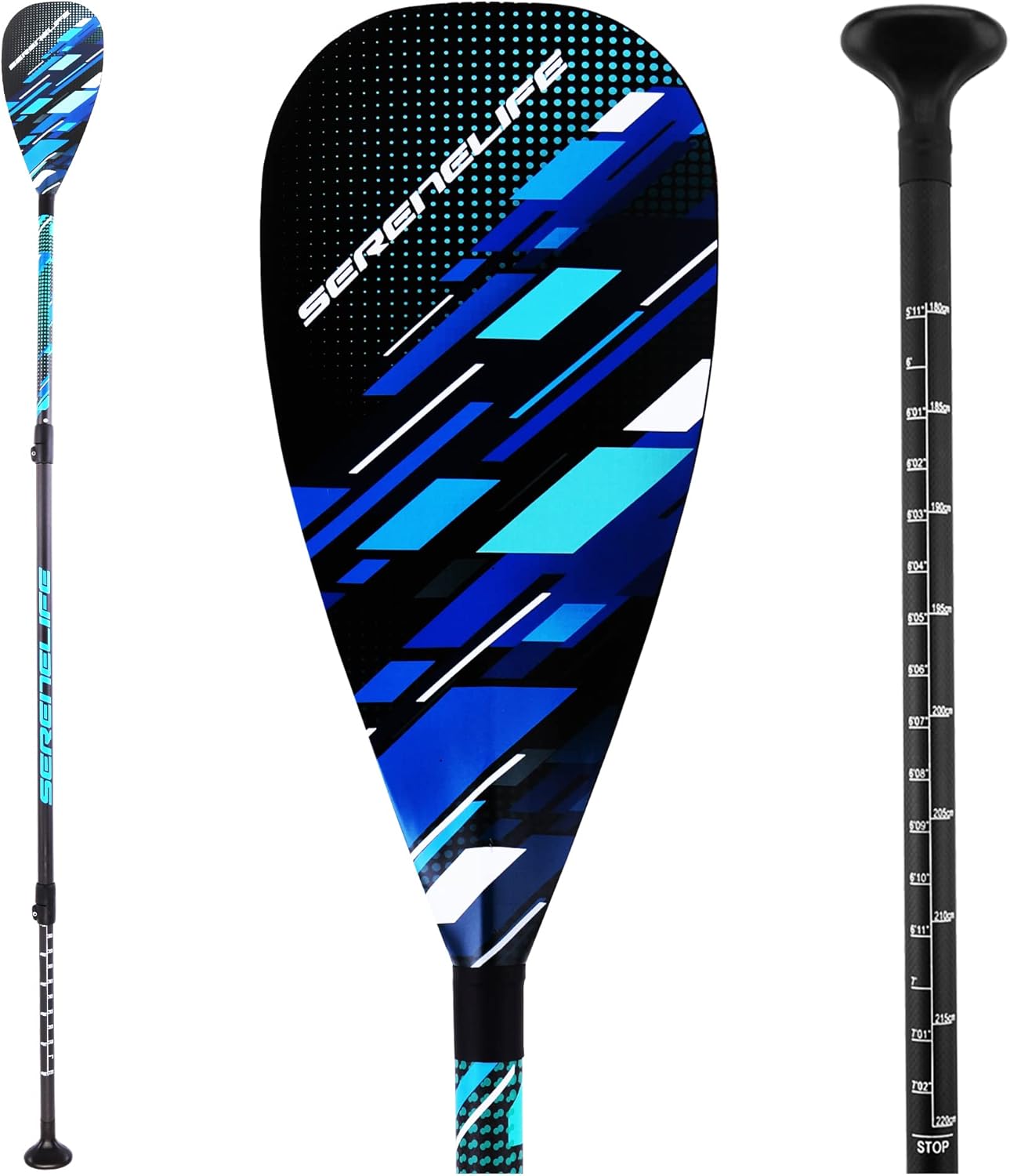 SereneLife Stand Up Paddle-Board Adjustable Paddle – Adjustable Water Paddle Oar for SLSUPB105 Free-Flow Inflatable SUP Stand Up Water Paddle-Board – SereneLife Stand Up Paddle-Board Adjustable Paddle – Adjustable Water Paddle Oar for SLSUPB105 Free-Flow Inflatable SUP Stand Up Water Paddle-Board –