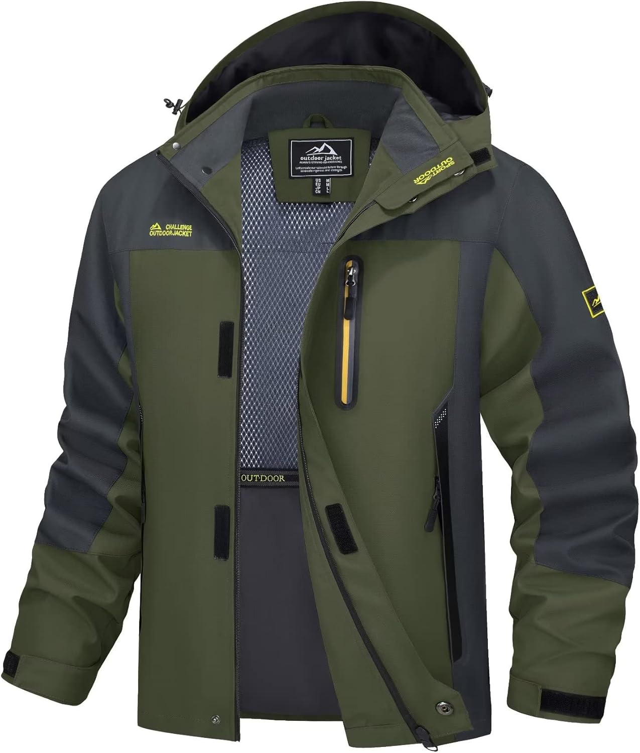 MAGCOMSEN Men’s Hooded Windproof Water Resistant Rain Jacket Windbreaker 5 Pockets for Hiking,Fishing,Travel MAGCOMSEN Men’s Hooded Windproof Water Resistant Rain Jacket Windbreaker 5 Pockets for Hiking,Fishing,Travel