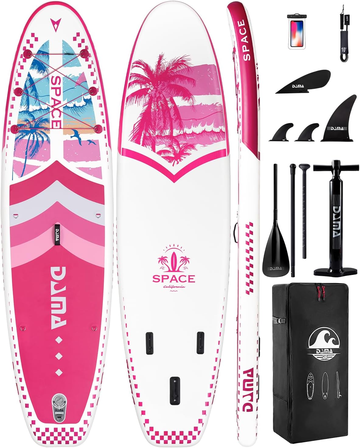 DAMA 11’*34″*6″ Inflatable Paddle Board, Paddle Boards for Adults,Sup,Lightweight and Durable, Easy to Inflate, Versatile in Style, Fully Functional, Equipped w/High Grade Accessories. DAMA 11’*34″*6″ Inflatable Paddle Board, Paddle Boards for Adults,Sup,Lightweight and Durable, Easy to Inflate, Versatile in Style, Fully Functional, Equipped w/High Grade Accessories.