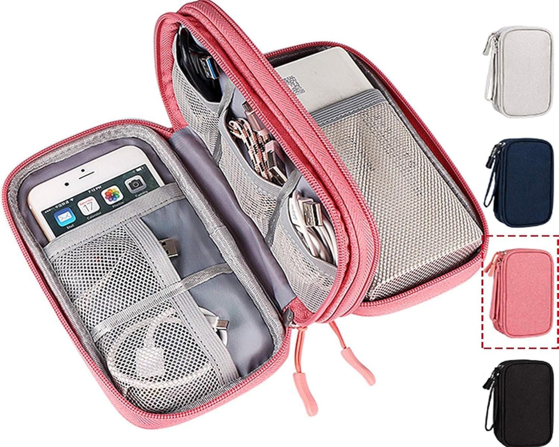 Electronic Organizer Travel USB Cable Accessories Bag/Case,Waterproof for Power Bank,Charging Cords,Chargers,Mouse,Earphones Flash Driver Electronic Organizer Travel USB Cable Accessories Bag/Case,Waterproof for Power Bank,Charging Cords,Chargers,Mouse,Earphones Flash Driver