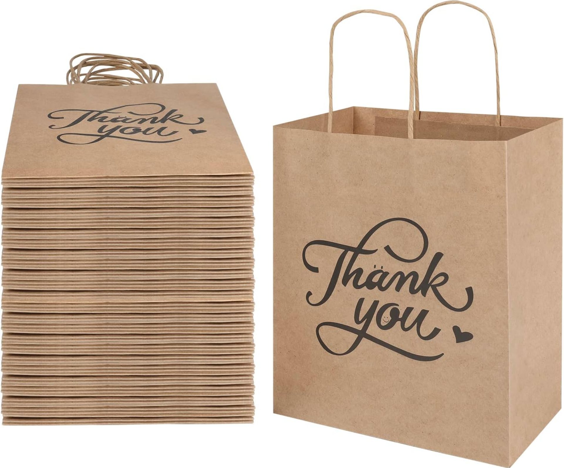 bagmad 100 Pack 8×4.75×10 inch Strurdy Plain Medium Paper Bags with Handles Bulk, Brown Kraft Bags, Grocery Shopping Retail Bags, Birthday Party Favors Wedding Thank You Bags Sacks (100 Count) bagmad 100 Pack 8×4.75×10 inch Strurdy Plain Medium Paper Bags with Handles Bulk, Brown Kraft Bags, Grocery Shopping Retail Bags, Birthday Party Favors Wedding Thank You Bags Sacks (100 Count)