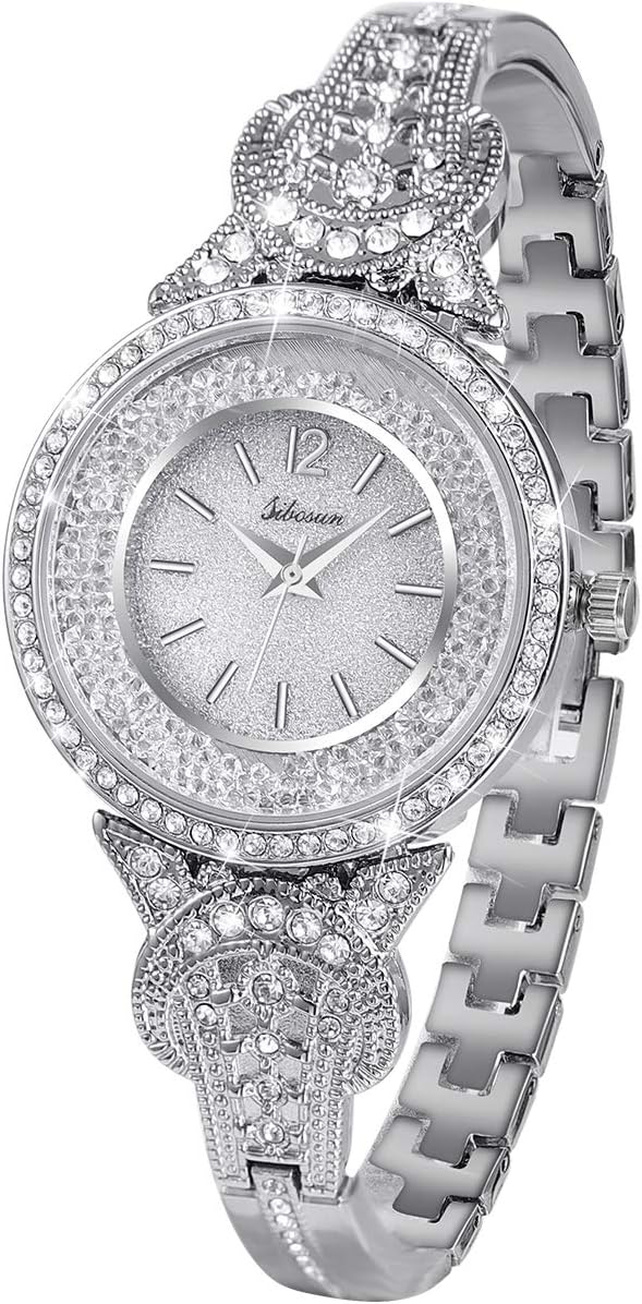SIBOSUN Watches for Women Women’s Wrist Watches Bracelet Fashion Bangle Womens Watch/Iced Out Watch Diamond Watches for Men Luxury Mens/Womens Watches Unisex Crystal Stainless Steel Bling Men SIBOSUN Watches for Women Women’s Wrist Watches Bracelet Fashion Bangle Womens Watch/Iced Out Watch Diamond Watches for Men Luxury Mens/Womens Watches Unisex Crystal Stainless Steel Bling Men