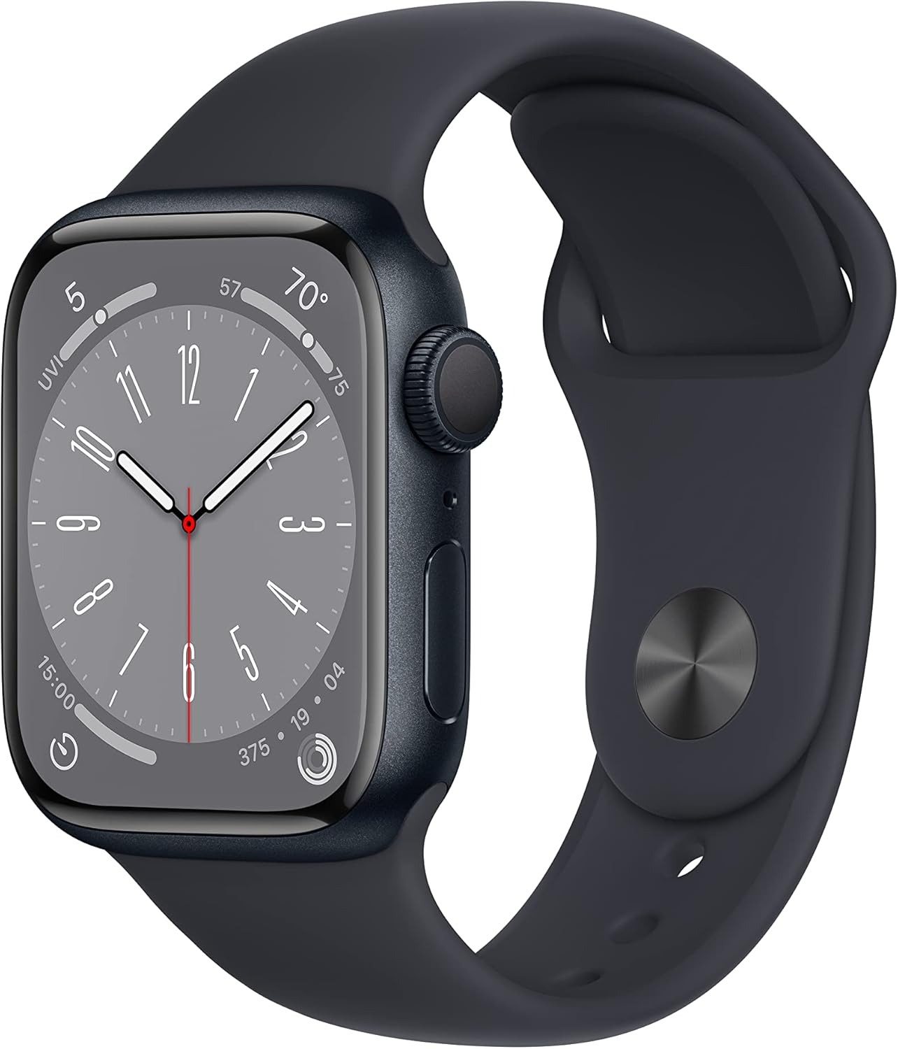 Apple Watch Series 8 (GPS, 41MM) – Midnight Aluminum Case with Midnight Sport Band S/M (Renewed Premium) Apple Watch Series 8 (GPS, 41MM) – Midnight Aluminum Case with Midnight Sport Band S/M (Renewed Premium)
