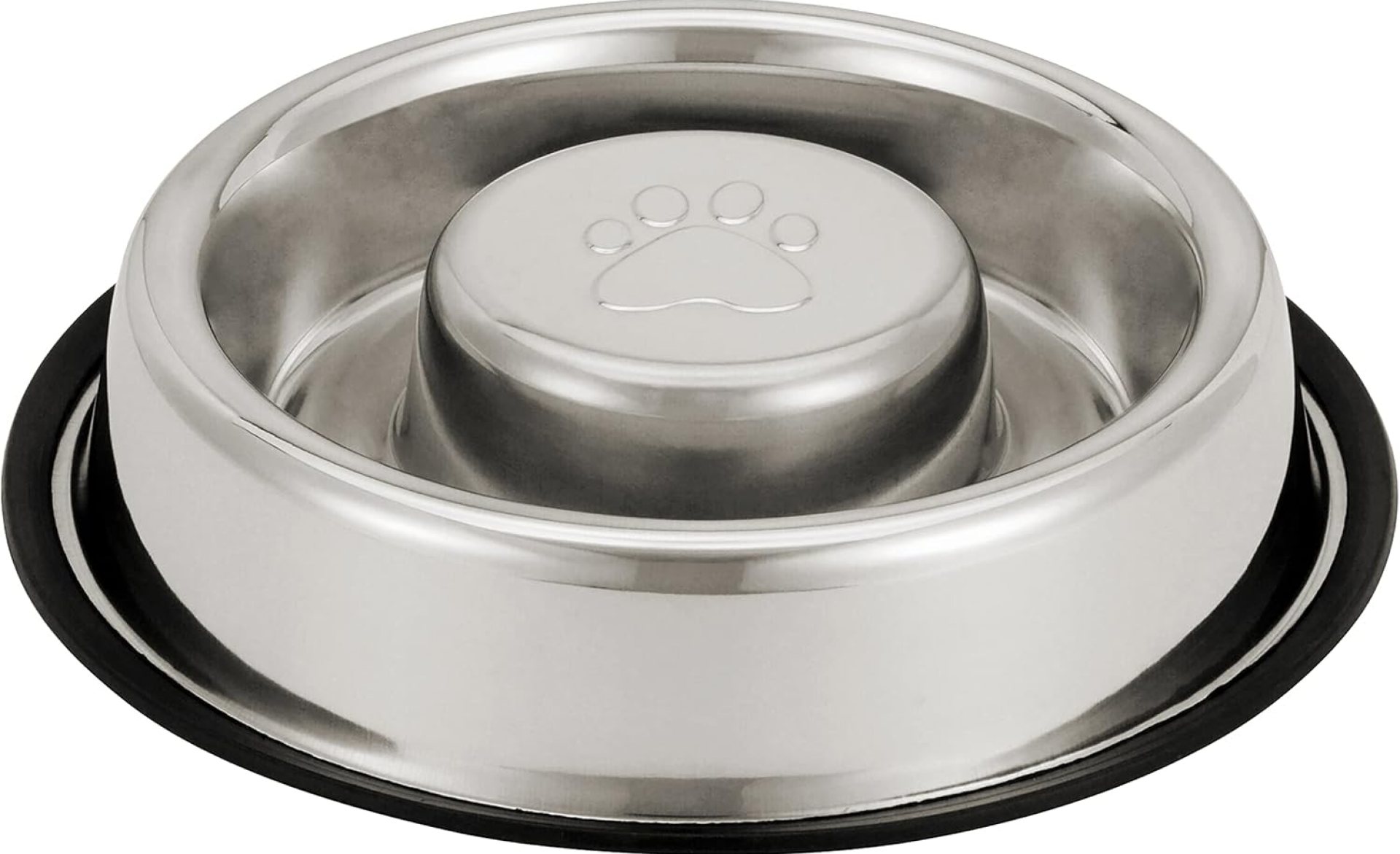 Neater Pet Brands Stainless Steel Slow Feed Bowl – Non-Tip & Non-Skid – Stops Dog Food Gulping, Bloat, Indigestion, and Rapid Eating (5 Cup) Neater Pet Brands Stainless Steel Slow Feed Bowl – Non-Tip & Non-Skid – Stops Dog Food Gulping, Bloat, Indigestion, and Rapid Eating (5 Cup)