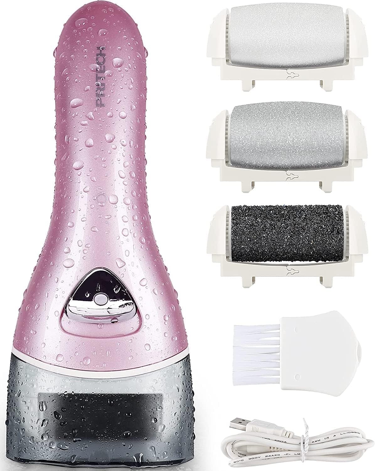 Electric Feet Callus Removers Rechargeable,Portable Electronic Foot File Pedicure Tools, Electric Callus Remover Kit,Professional Pedi Feet Care Perfect for Dead,Hard Cracked Dry Skin(Pink) Electric Feet Callus Removers Rechargeable,Portable Electronic Foot File Pedicure Tools, Electric Callus Remover Kit,Professional Pedi Feet Care Perfect for Dead,Hard Cracked Dry Skin(Pink)
