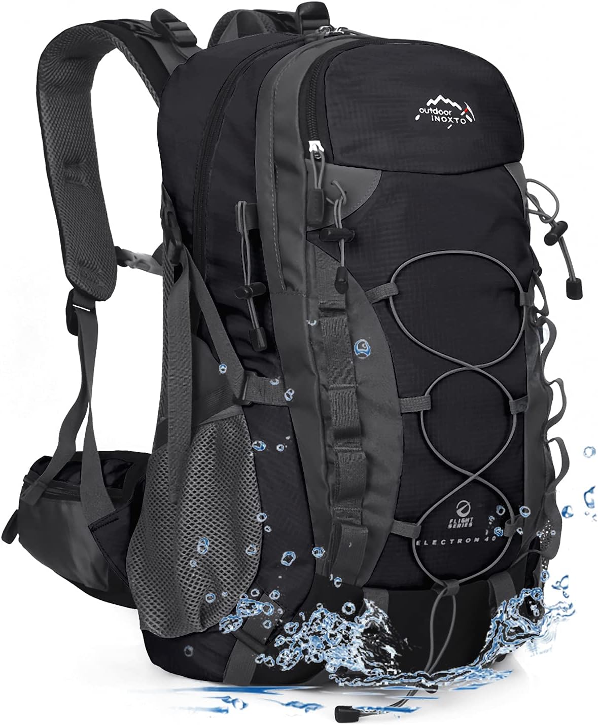 INOXTO lightweight Hiking Backpack 35L/40L Hiking Daypack with Waterproof Rain Cover for Travel Camping Outdoor Men and Women INOXTO lightweight Hiking Backpack 35L/40L Hiking Daypack with Waterproof Rain Cover for Travel Camping Outdoor Men and Women