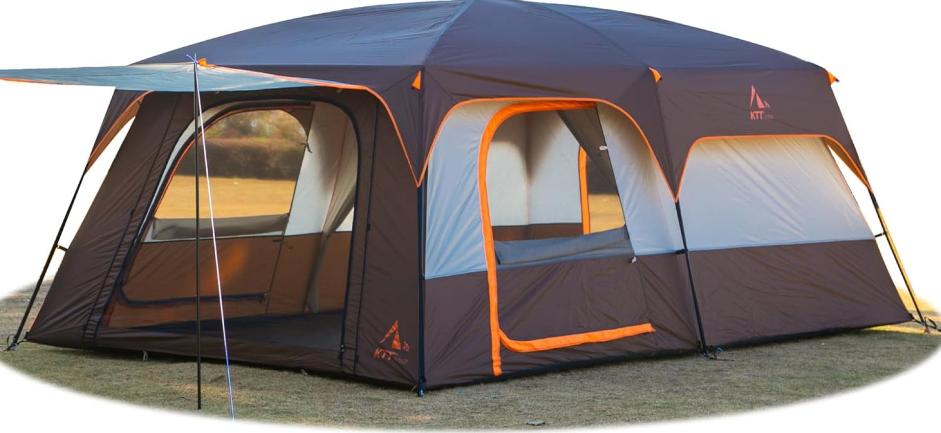 KTT Extra Large Tent 10-12-14 Person(Style-B),Family Cabin Tents,2 Rooms,3 Doors and 3 Windows with Mesh,Straight Wall,Waterproof,Double Layer,Big Tent for Outdoor,Picnic,Camping,Family Gathering KTT Extra Large Tent 10-12-14 Person(Style-B),Family Cabin Tents,2 Rooms,3 Doors and 3 Windows with Mesh,Straight Wall,Waterproof,Double Layer,Big Tent for Outdoor,Picnic,Camping,Family Gathering