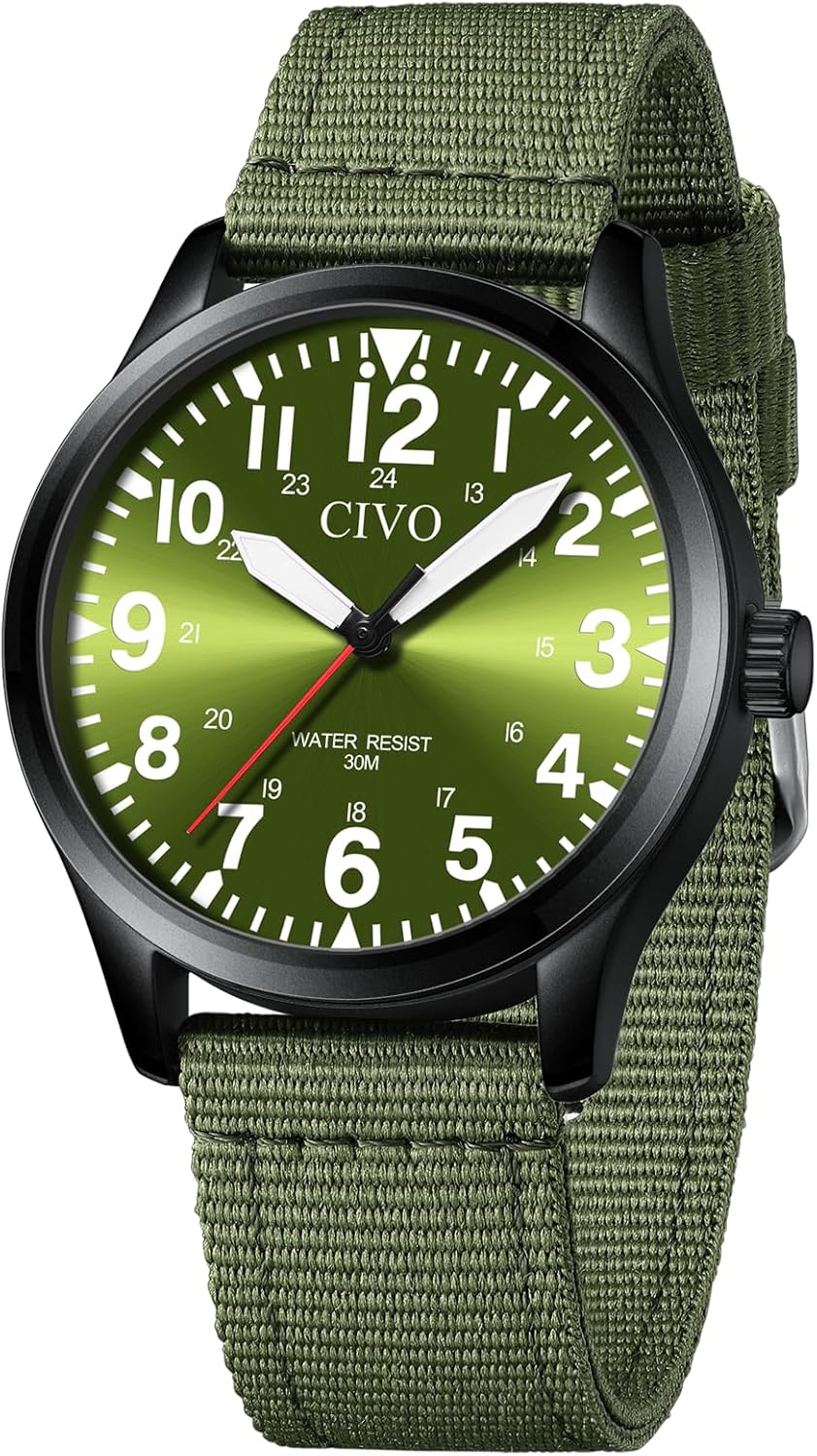CIVO Military Watch for Men Waterproof: Analog Mens Watches Classic Design – Field Wrist Watches for Man – Tactical Quartz Watches CIVO Military Watch for Men Waterproof: Analog Mens Watches Classic Design – Field Wrist Watches for Man – Tactical Quartz Watches