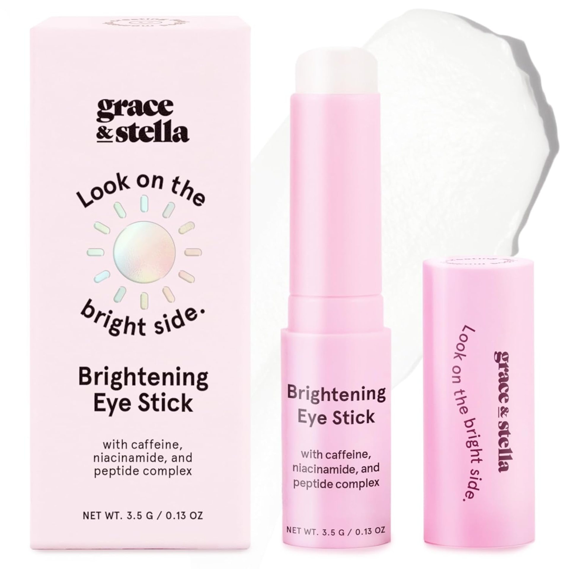 grace & stella Under Eye Brightener Balm Stick – Caffeine Eye Cream for Dark Circles, Puffiness, Wrinkles – Moisturizer Stick with Niacinamide, Hyaluronic Acid, Peptides – Vegan Skincare (0.13oz/3.5g) grace & stella Under Eye Brightener Balm Stick – Caffeine Eye Cream for Dark Circles, Puffiness, Wrinkles – Moisturizer Stick with Niacinamide, Hyaluronic Acid, Peptides – Vegan Skincare (0.13oz/3.5g)