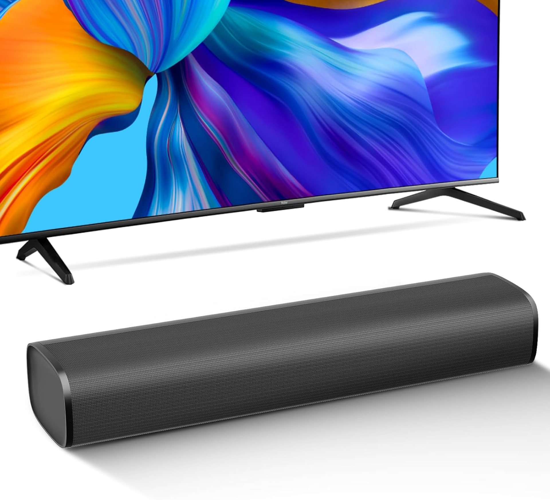 MZEIBO Sound Bar for Smart TV, Bluetooth Soundbar for TV, 50 Watts Mini Sound Bar with ARC/Optical/AUX, Surround Sound System for TV/PC/Gaming/Projectors MZEIBO Sound Bar for Smart TV, Bluetooth Soundbar for TV, 50 Watts Mini Sound Bar with ARC/Optical/AUX, Surround Sound System for TV/PC/Gaming/Projectors