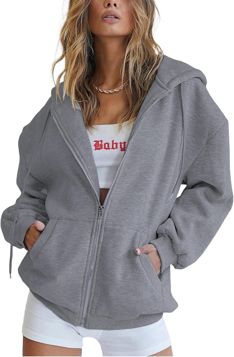 PRETTYGARDEN Women’s Zip Up Y2K Hoodies Casual Long Sleeve Track Jackets with Pockets PRETTYGARDEN Women’s Zip Up Y2K Hoodies Casual Long Sleeve Track Jackets with Pockets
