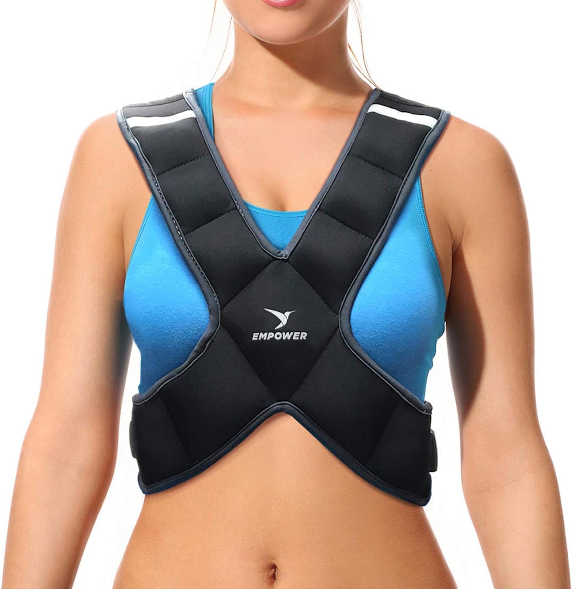 Empower Weighted Vest for Women – Ideal Body Vest for Adding Resistance Intensity to Workouts -Fixed 8lbs or Adjustable 10 to 16lbs Empower Weighted Vest for Women – Ideal Body Vest for Adding Resistance Intensity to Workouts -Fixed 8lbs or Adjustable 10 to 16lbs