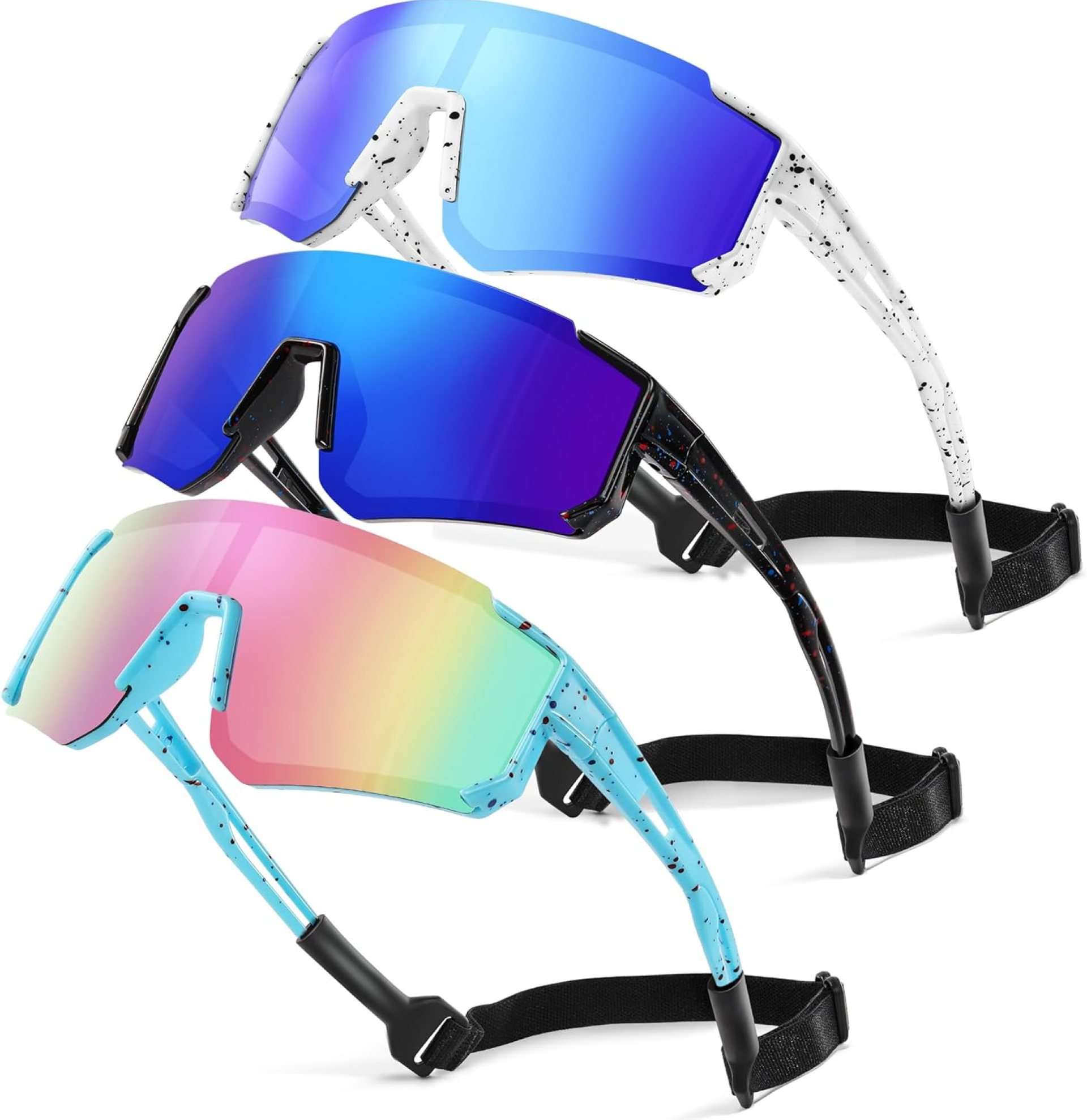 3 Pack Kids Polarized Sunglasses – Youth Baseball Sunglasses for Boys Girls Age 3-12 Sports UV Protection Goggles 3 Pack Kids Polarized Sunglasses – Youth Baseball Sunglasses for Boys Girls Age 3-12 Sports UV Protection Goggles