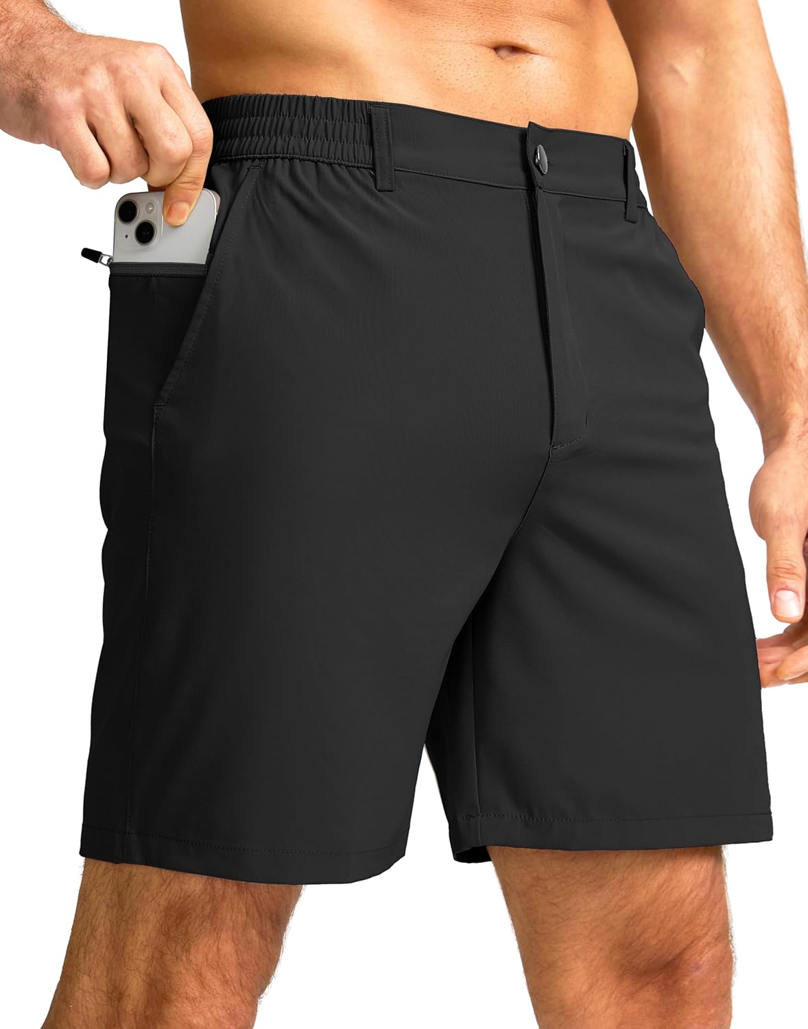 Men’s Casual Shorts 7″ Lightweight Golf Shorts for Men Stretch with 3 Pockets Quick Dry Breathable Work Shorts Men’s Casual Shorts 7″ Lightweight Golf Shorts for Men Stretch with 3 Pockets Quick Dry Breathable Work Shorts