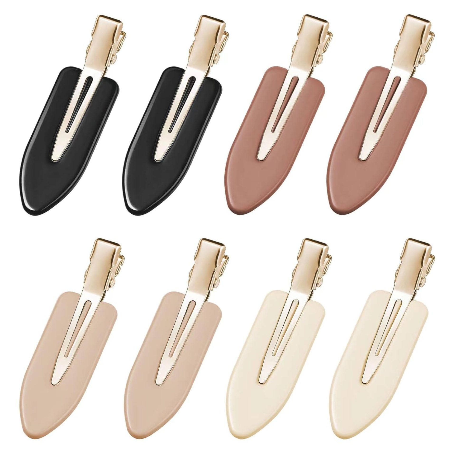 8 Pcs No bend Hair Clips No Crease Makeup Hair Clip Duckbill Clips No Dent Creaseless Flat Clip Alligator Hair Barrettes for Salon Hairstyle Women Girls Makeup Accessories (Black Coffee) 8 Pcs No bend Hair Clips No Crease Makeup Hair Clip Duckbill Clips No Dent Creaseless Flat Clip Alligator Hair Barrettes for Salon Hairstyle Women Girls Makeup Accessories (Black Coffee)