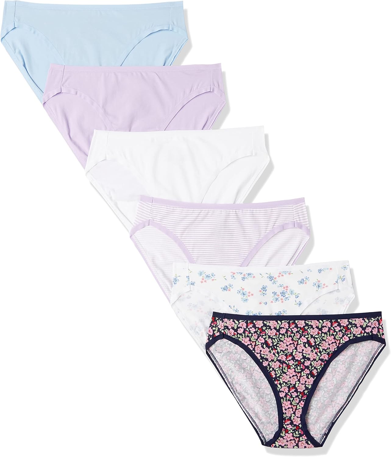 Amazon Essentials Women’s Cotton High Leg Brief Underwear (Available in Plus Size), Multipacks Amazon Essentials Women’s Cotton High Leg Brief Underwear (Available in Plus Size), Multipacks