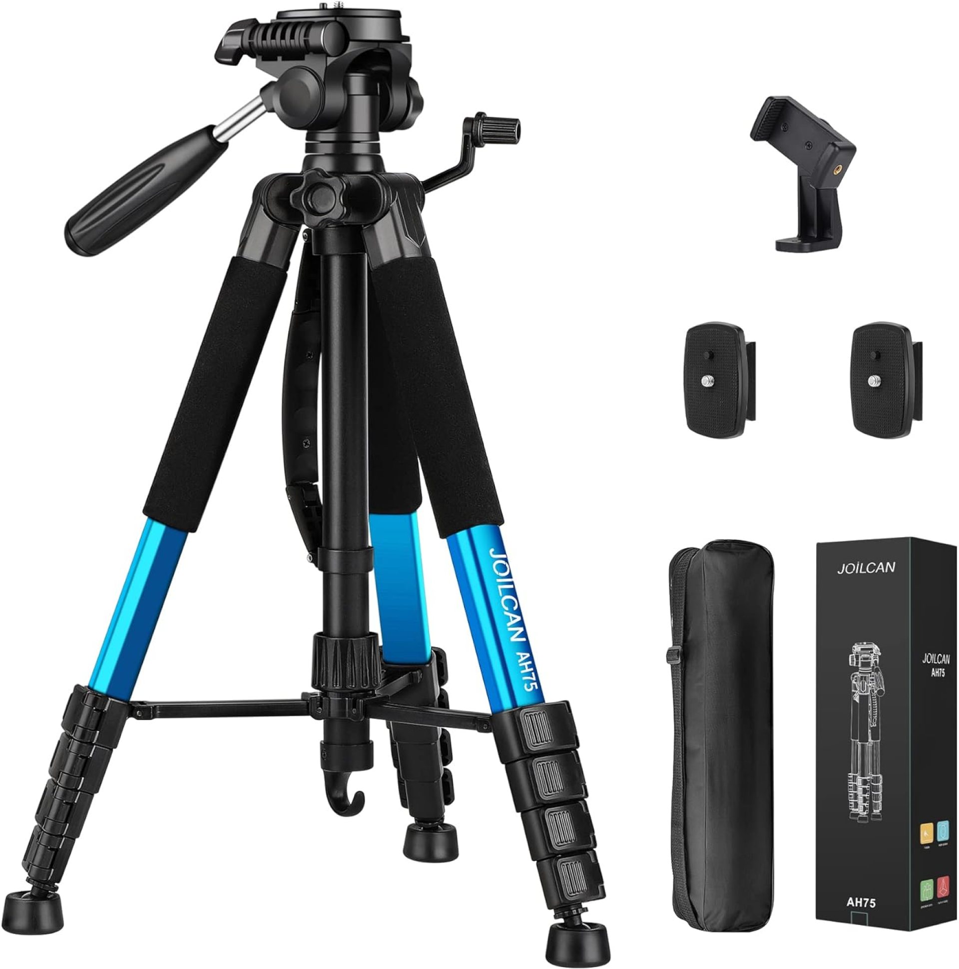 JOILCAN Tripod Camera Tripods, 74″ Tripod for Camera Cell Phone Video Recording, Heavy Duty Tall Camera Tripod Stand, Professional Travel DSLR Tripods Compatible with Canon iPhone, Max Load 15 LB JOILCAN Tripod Camera Tripods, 74″ Tripod for Camera Cell Phone Video Recording, Heavy Duty Tall Camera Tripod Stand, Professional Travel DSLR Tripods Compatible with Canon iPhone, Max Load 15 LB