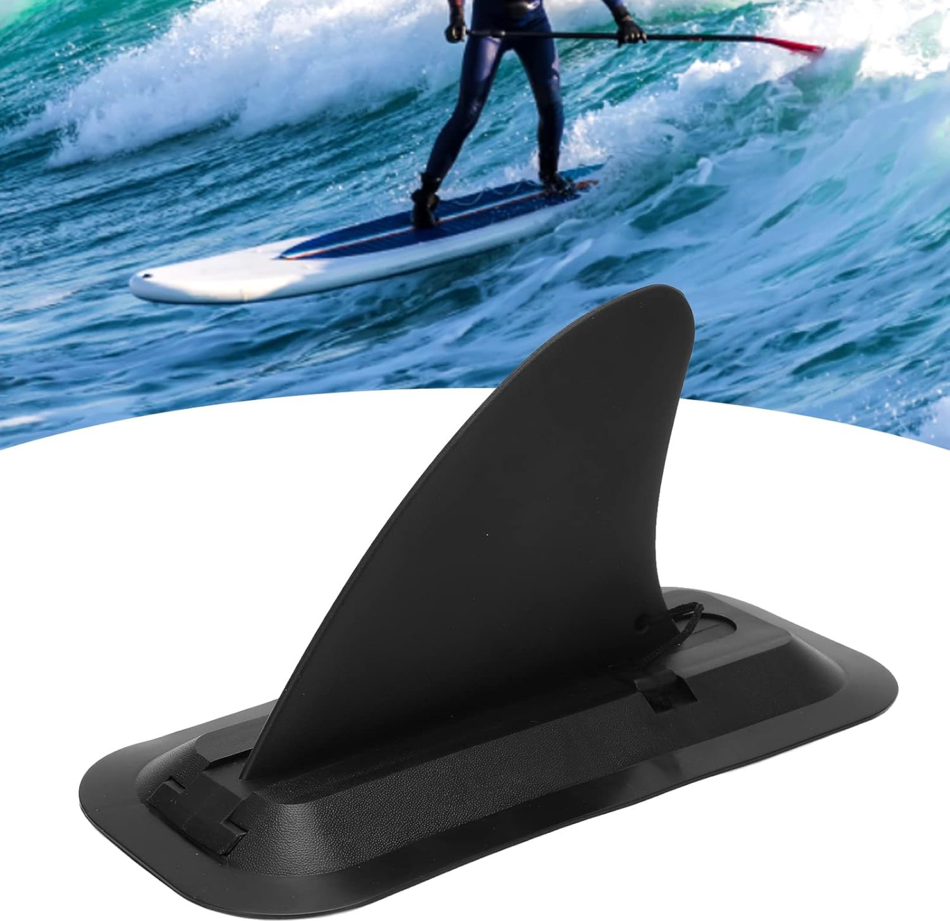 Fin Replacement, Adjustable Plastic Wide Applications Easy to Install Surfboard Fin for Upright Paddleboards Fin Replacement, Adjustable Plastic Wide Applications Easy to Install Surfboard Fin for Upright Paddleboards