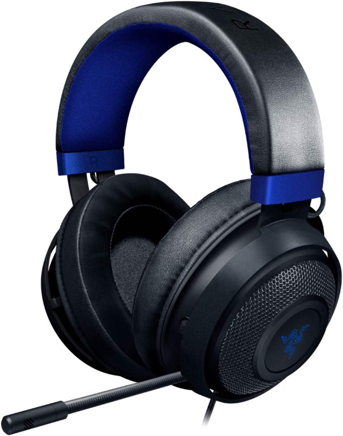Razer Kraken Gaming Headset: Lightweight Aluminum Frame – Retractable Noise Isolating Microphone – for PC, PS4, PS5, Switch, Xbox One, Xbox Series X & S, Mobile – 3.5 mm Headphone Jack – Black/Blue Razer Kraken Gaming Headset: Lightweight Aluminum Frame – Retractable Noise Isolating Microphone – for PC, PS4, PS5, Switch, Xbox One, Xbox Series X & S, Mobile – 3.5 mm Headphone Jack – Black/Blue