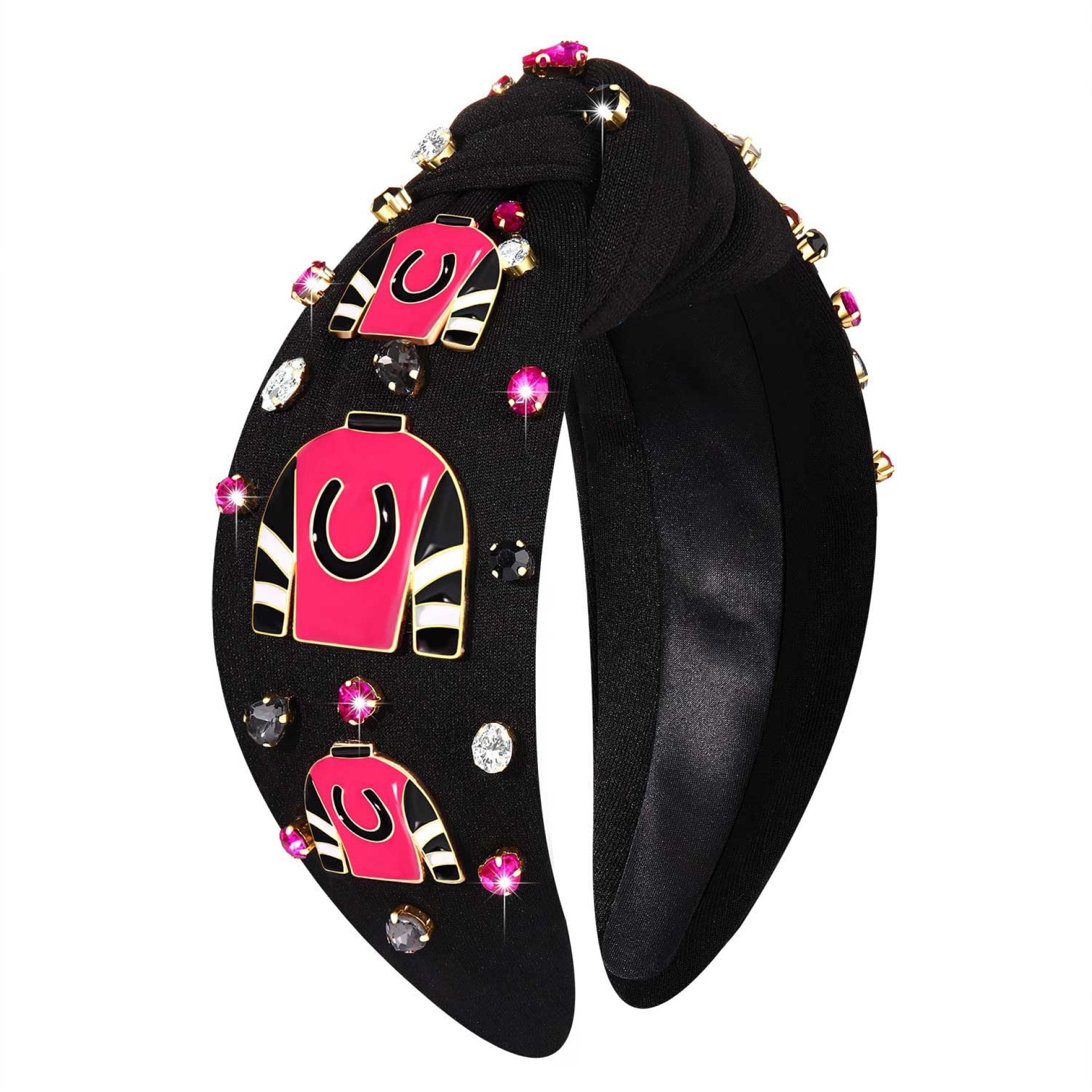 boderier Derby Headbands for Women Derby Horseshoe Headband Jeweled Crystal Embellished Knotted Headband Race Day Headband Racing Fan Headwear Accessories Horseshoe jacket boderier Derby Headbands for Women Derby Horseshoe Headband Jeweled Crystal Embellished Knotted Headband Race Day Headband Racing Fan Headwear Accessories Horseshoe jacket
