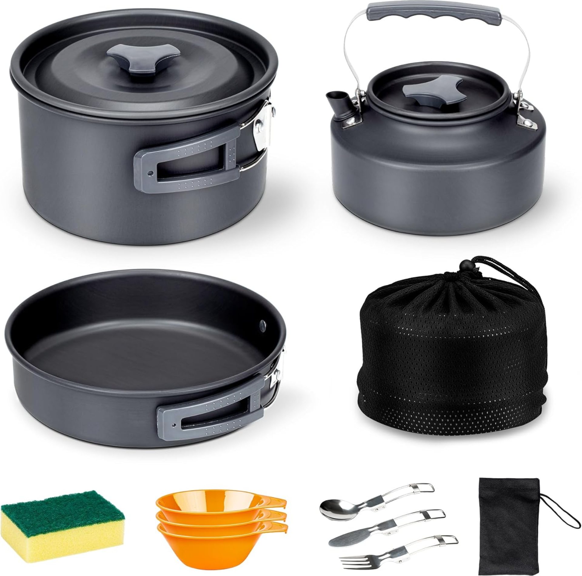 Alocs Camping Cookware, Portable Camping Essentials with Accessories, Camping Gear Camping Cooking Set for Outdoor Cooking, Backpacking, Hiking and Picnic. Alocs Camping Cookware, Portable Camping Essentials with Accessories, Camping Gear Camping Cooking Set for Outdoor Cooking, Backpacking, Hiking and Picnic.