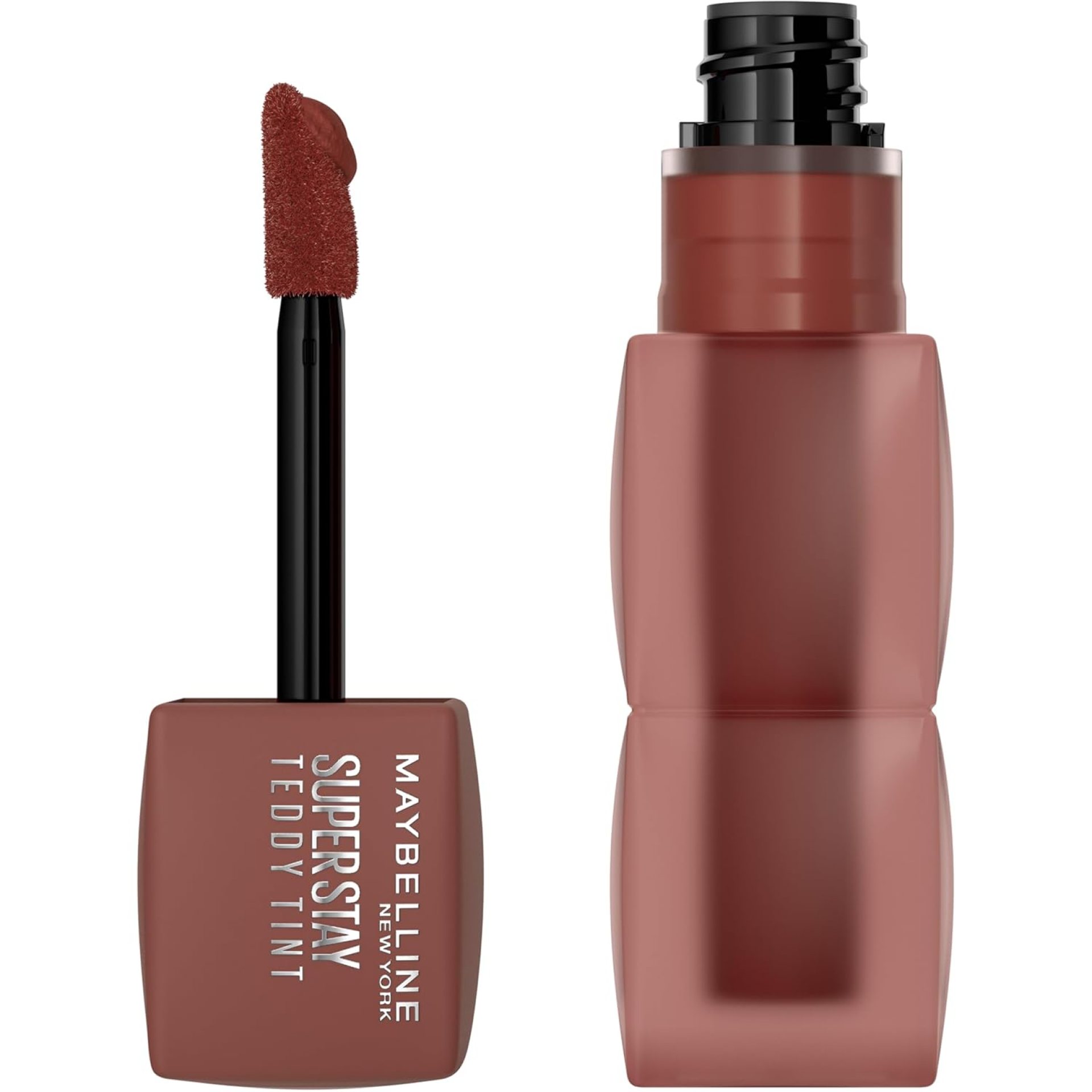MAYBELLINE Super Stay Teddy Lip Tint, Long Lasting Matte Lipstick For Up To 12HR Wear, Mascara Tear, 1 Count MAYBELLINE Super Stay Teddy Lip Tint, Long Lasting Matte Lipstick For Up To 12HR Wear, Mascara Tear, 1 Count