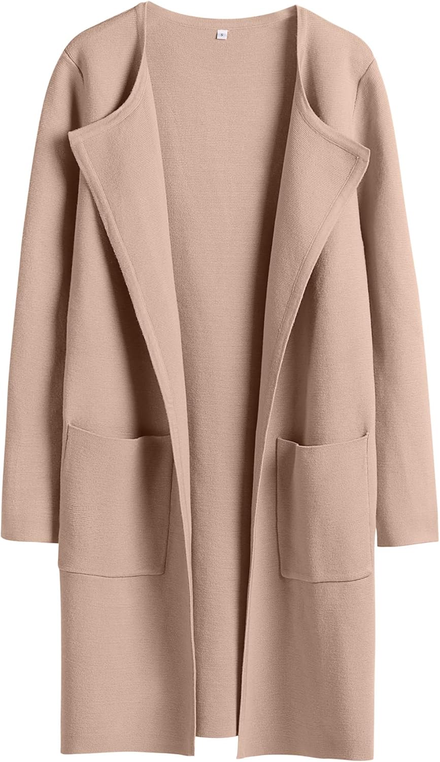 ANRABESS Women’s Open Front Knit Lightweight Cardigan Casual Long Coatigan Sweater Lady Jacket Coat 2025 Fall Outerwear ANRABESS Women’s Open Front Knit Lightweight Cardigan Casual Long Coatigan Sweater Lady Jacket Coat 2025 Fall Outerwear