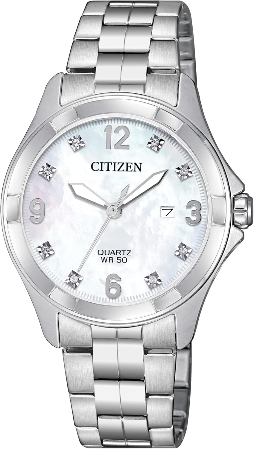 Citizen Quartz Womens Watch, Stainless Steel, Crystal Citizen Quartz Womens Watch, Stainless Steel, Crystal